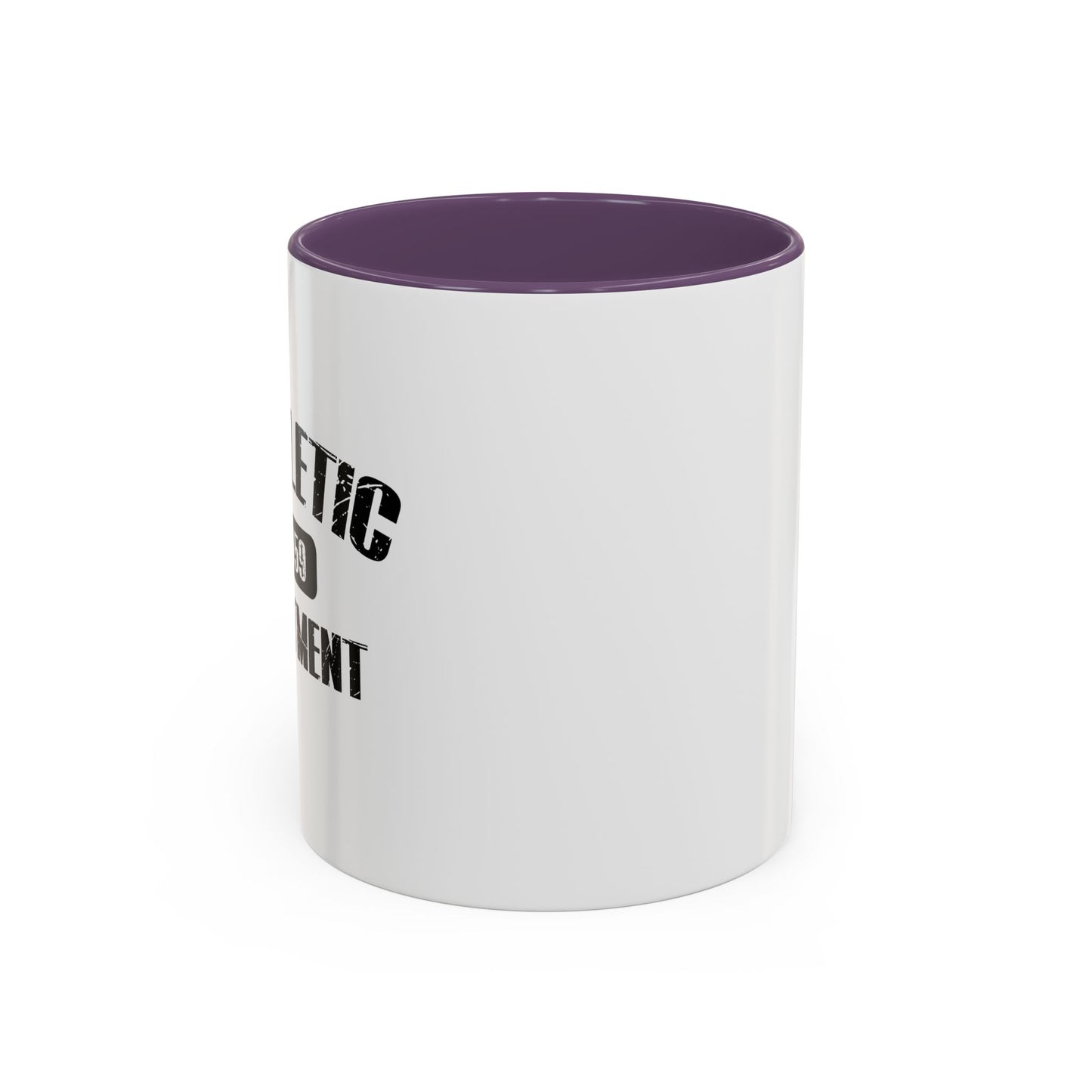 MATHLETIC DEPARTMENT Accent BiColor Funny Sarcastic Mug