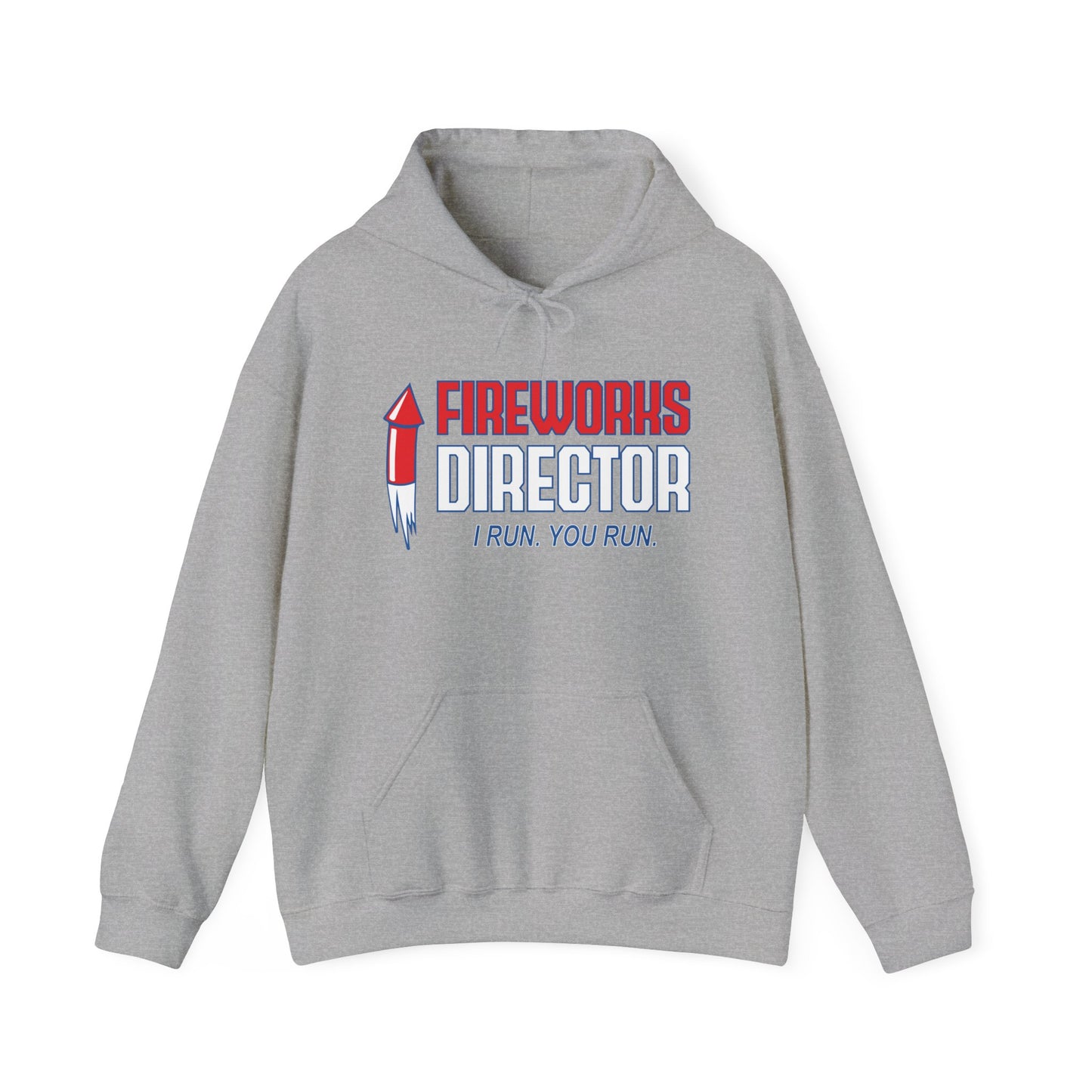 FIREWORKS DIRECTOR - Premium Unisex Funny Sarcastic Black Hoodie Sweatshirt