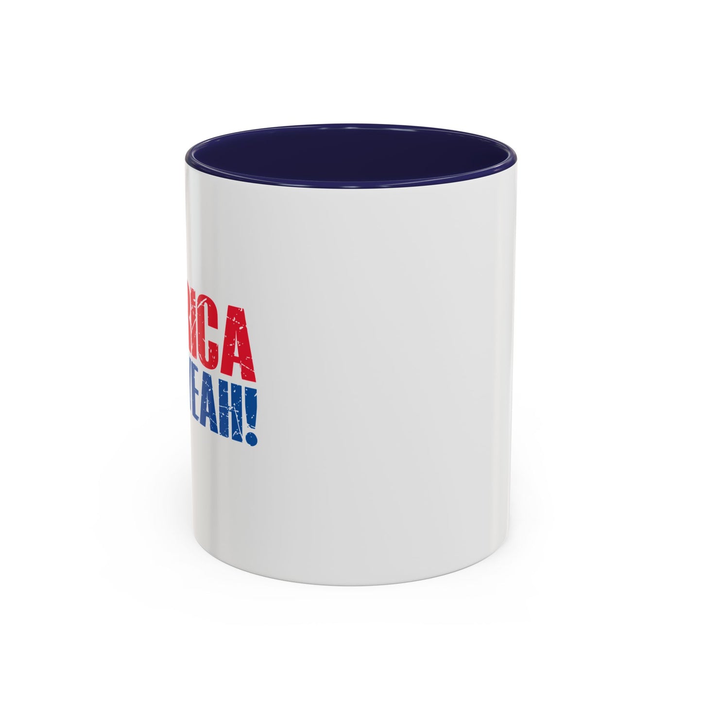 AMERICA FUCK YEAH Accent BiColor Funny Sarcastic Mug