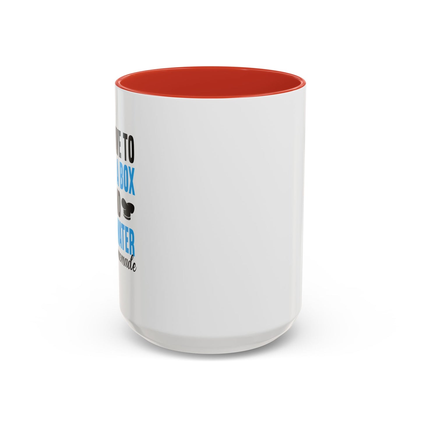 IT'S HOMEMADE Accent BiColor Funny Sarcastic Mug