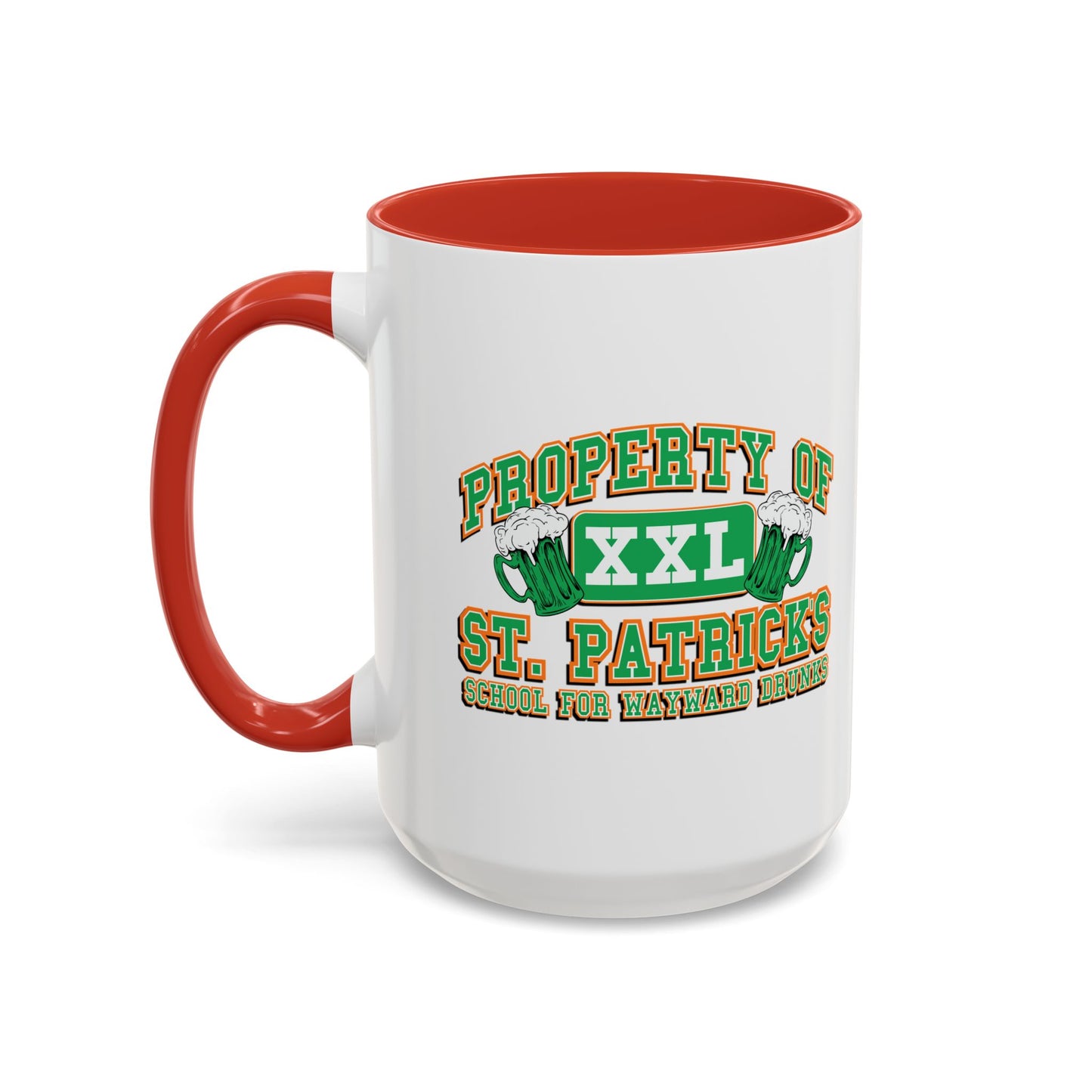 PROPERTY OF ST. PATRICKS Accent BiColor Funny Sarcastic Mug