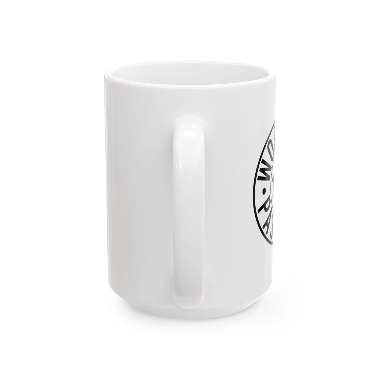 WORKOUT THEN PASSOUT FUNNY SARCASTIC WHITE MUG