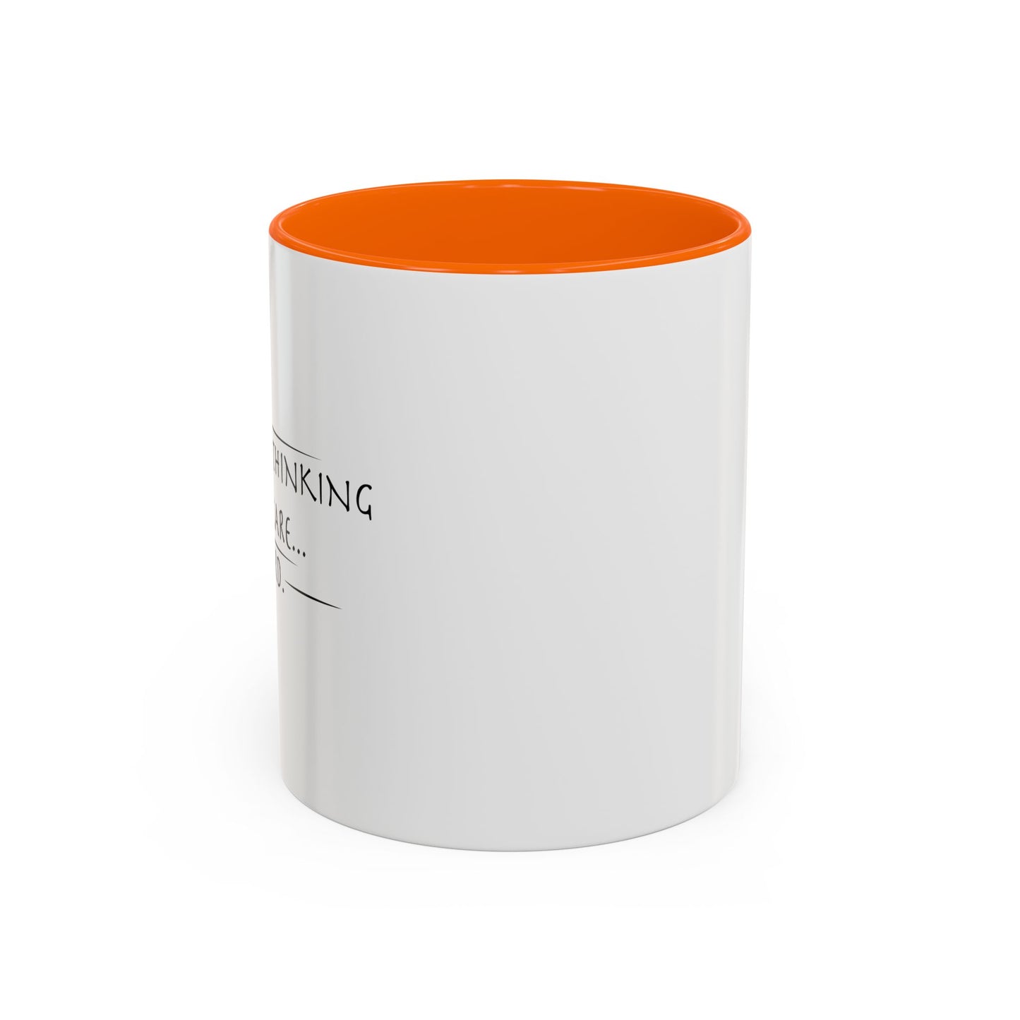 PEOPLE KEEP THINKING THAT I CARE... WEIRD. Accent BiColor Funny Sarcastic Mug