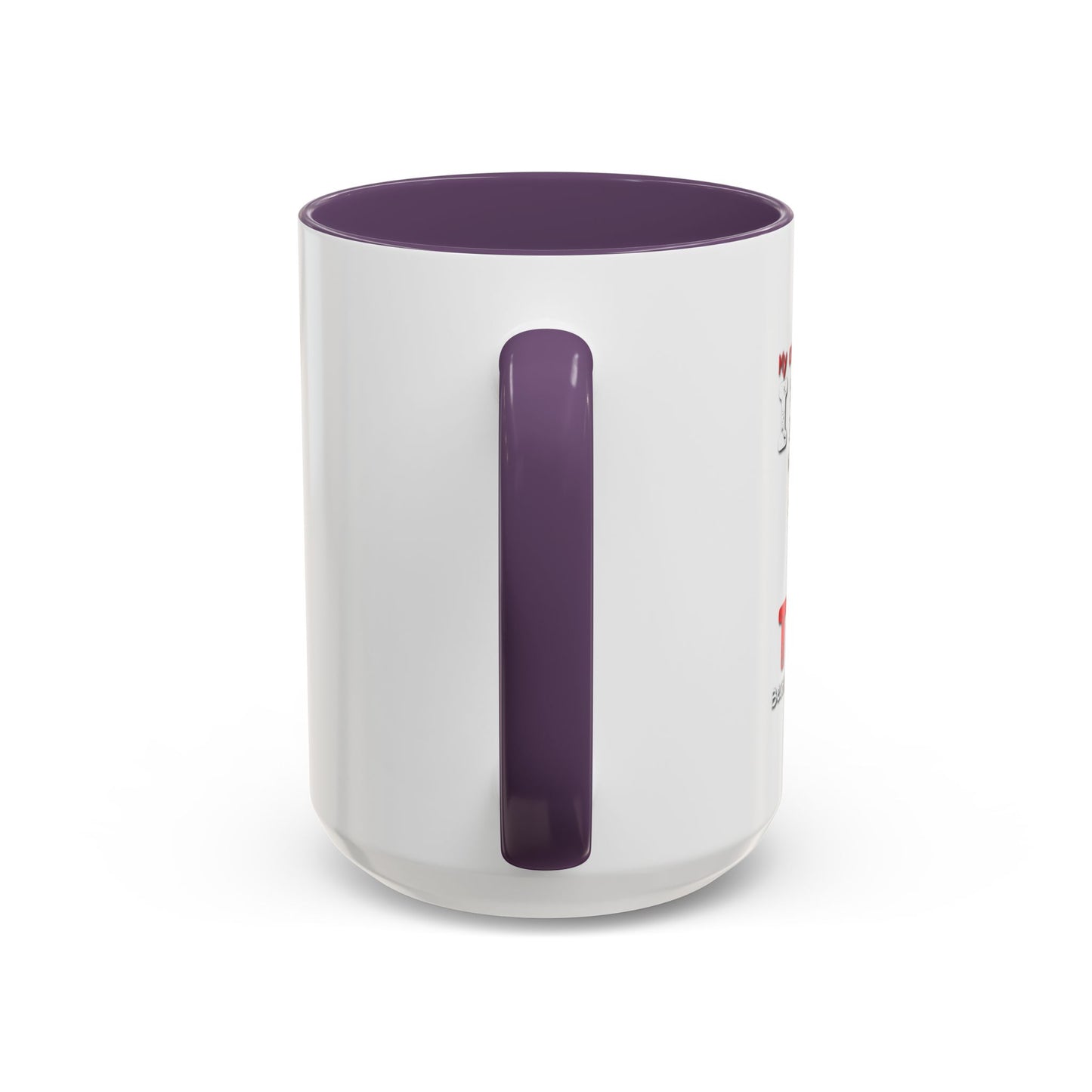 I DIDN'T VOTE FOR TRUMP Accent BiColor Funny Sarcastic Mug