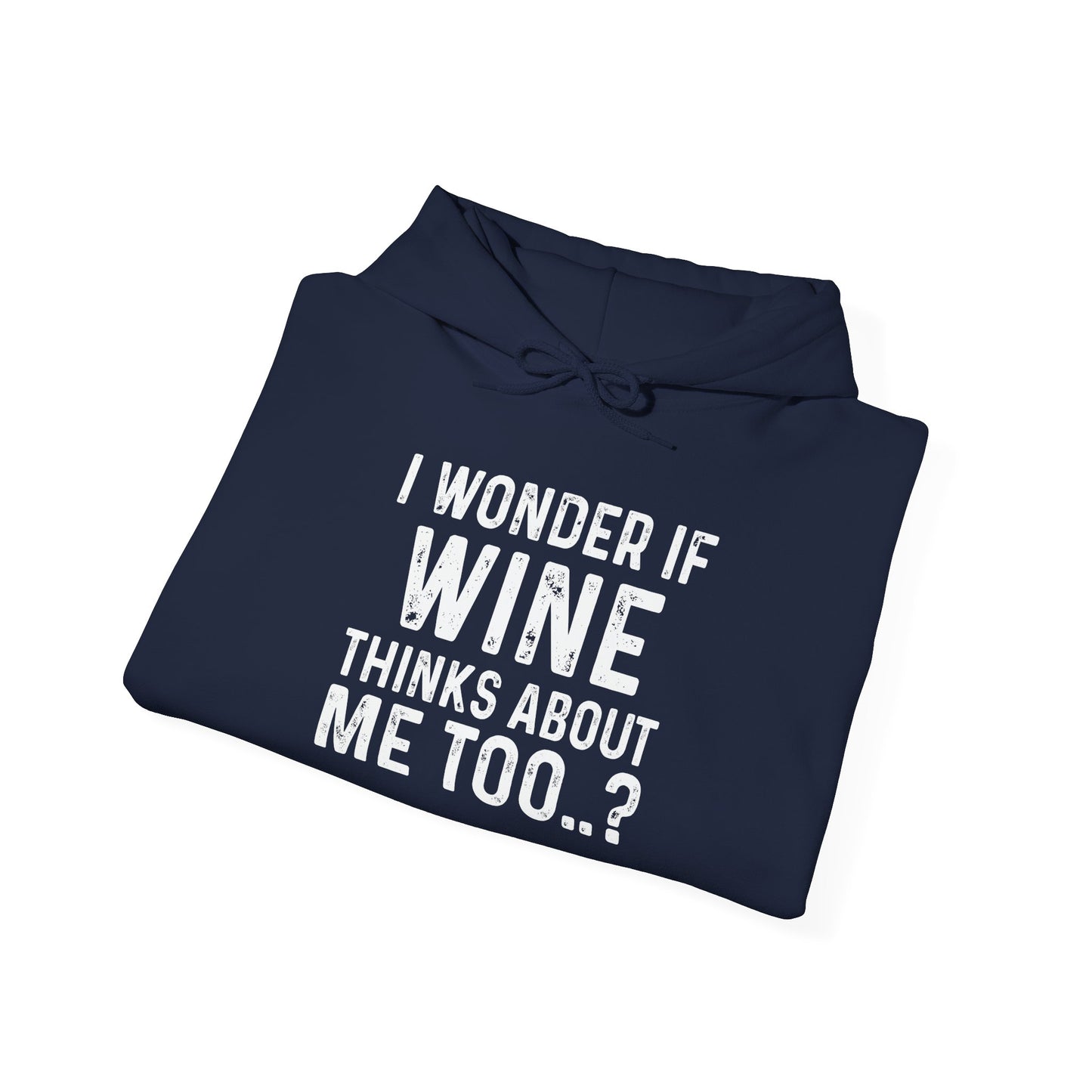 I WONDER IF TACOS THINKS ABOUT ME TOO - Premium Unisex Funny Sarcastic Black Hoodie Sweatshirt