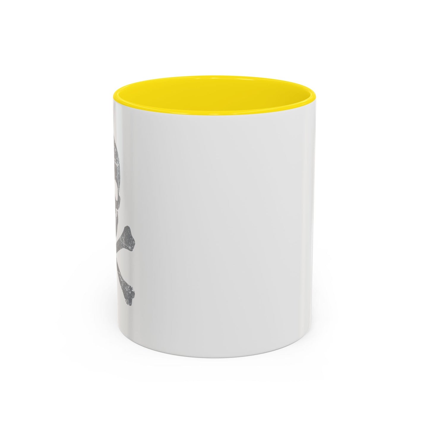 GRAY SKULL BONES Accent BiColor Funny Sarcastic Mug