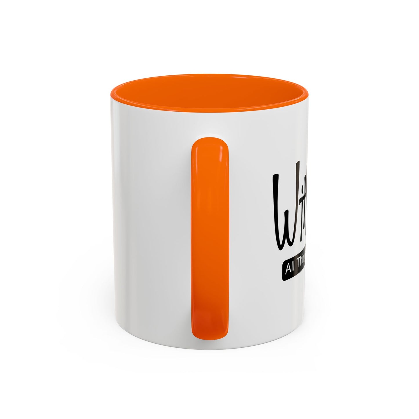 WITH GOD ALL THINGS ARE POSSIBLE Accent BiColor Mug