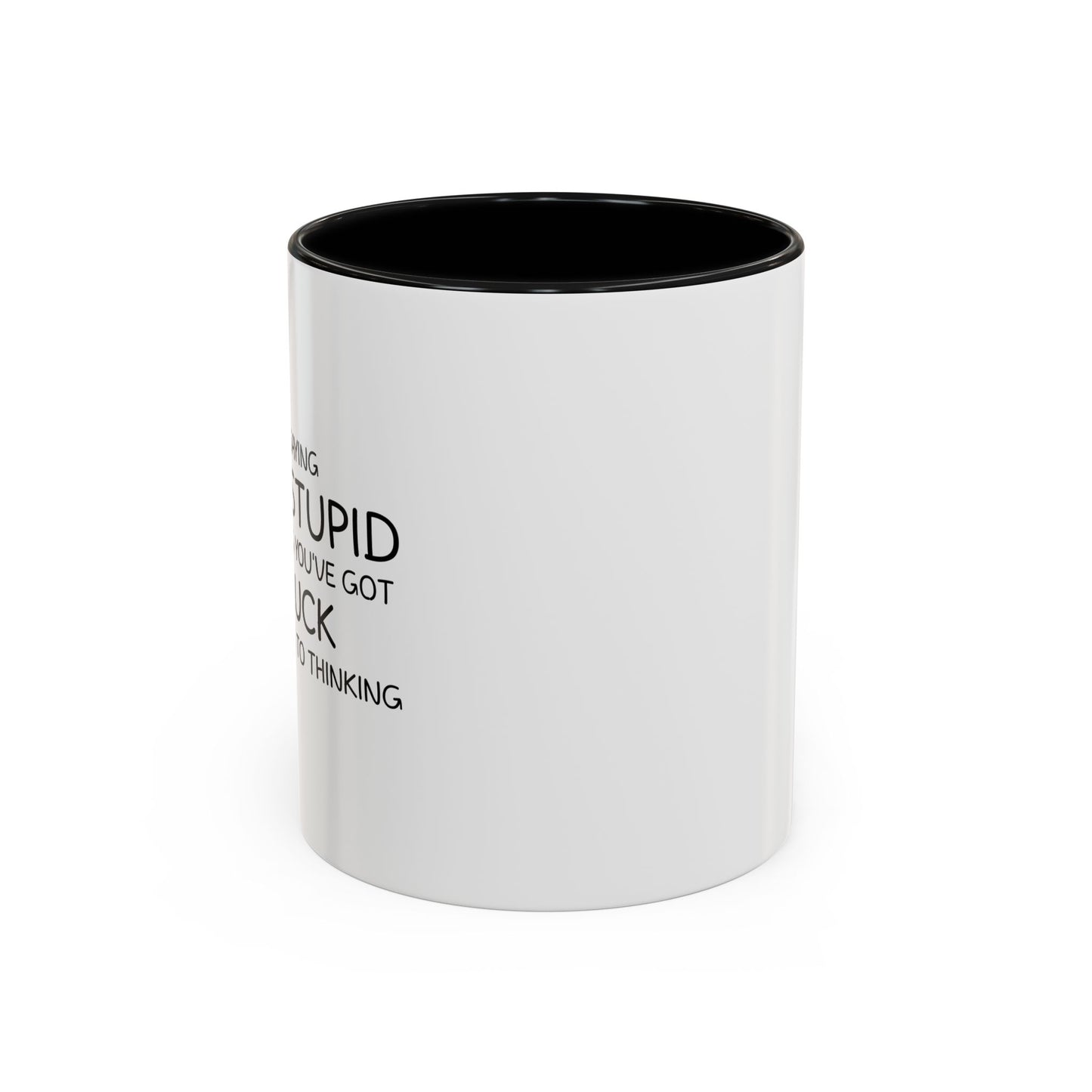 I'M NOT SAYING YOU'RE STUPID Accent BiColor Funny Sarcastic Mug