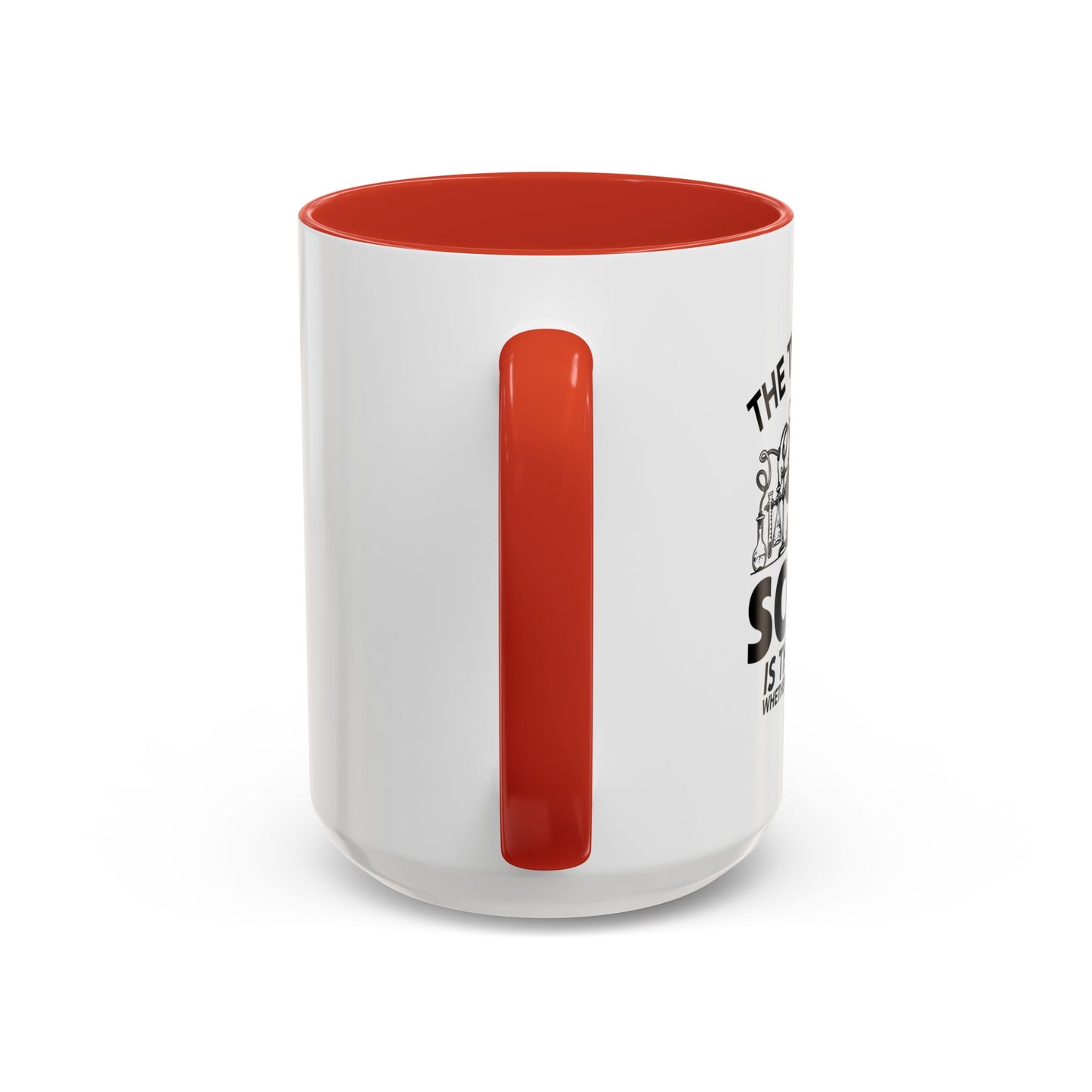 THE THING ABOUT A SCIENCE Accent BiColor Funny Sarcastic Mug