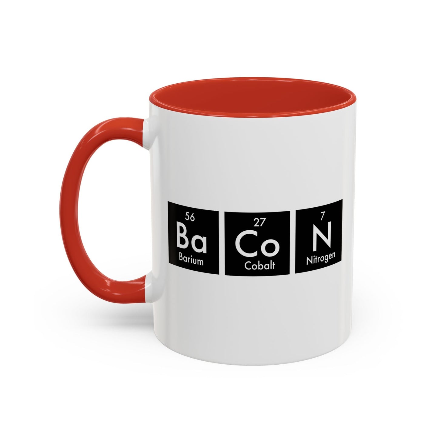 BACON ELEMENT Accent BiColor Funny Sarcastic Mug