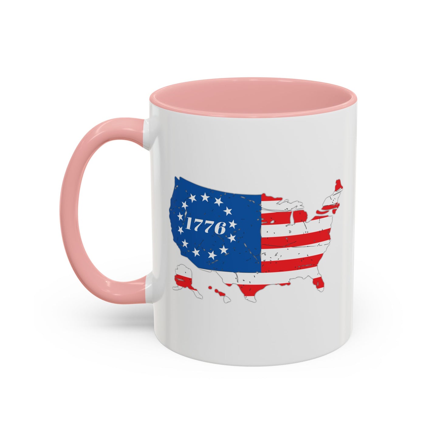 BETSY FLAG USA MAP Accent BiColor Funny Sarcastic Mug