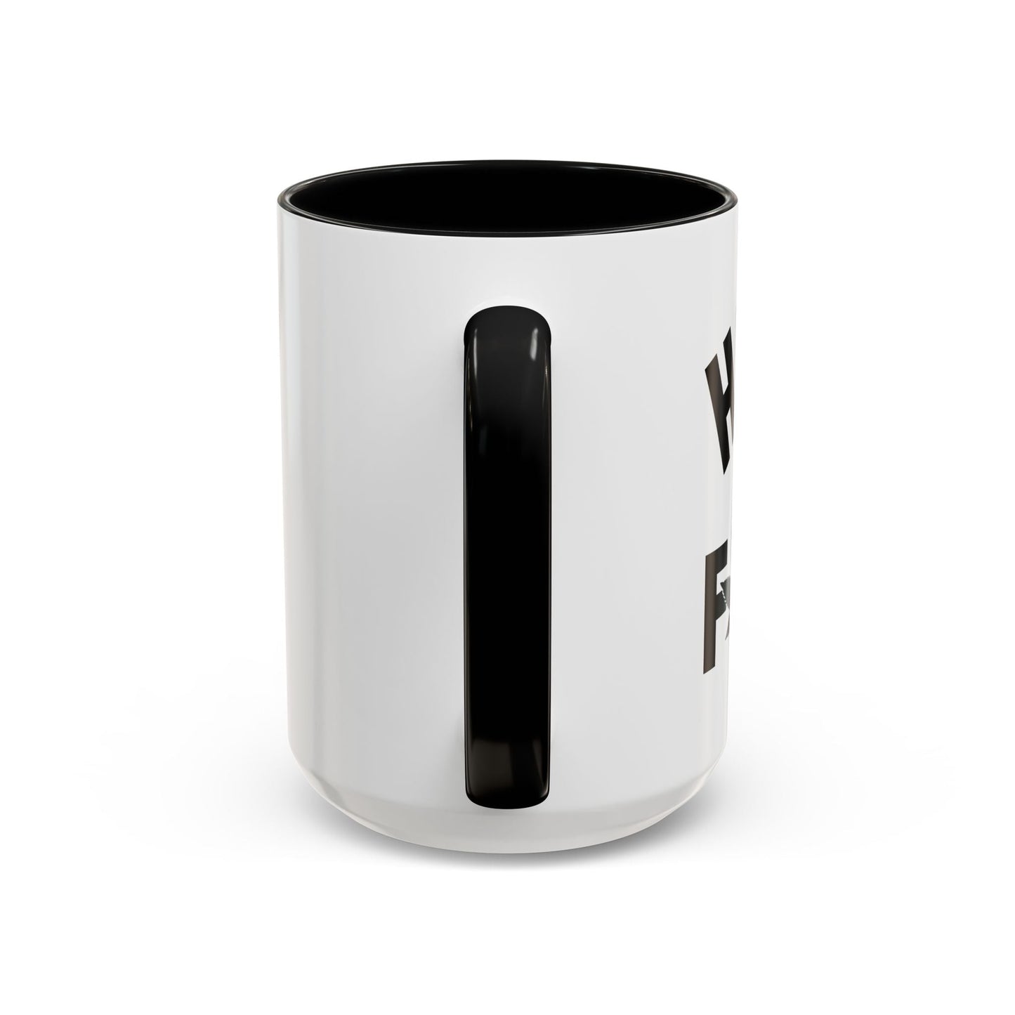 HIGH AS FUCK Accent BiColor Funny Sarcastic Mug