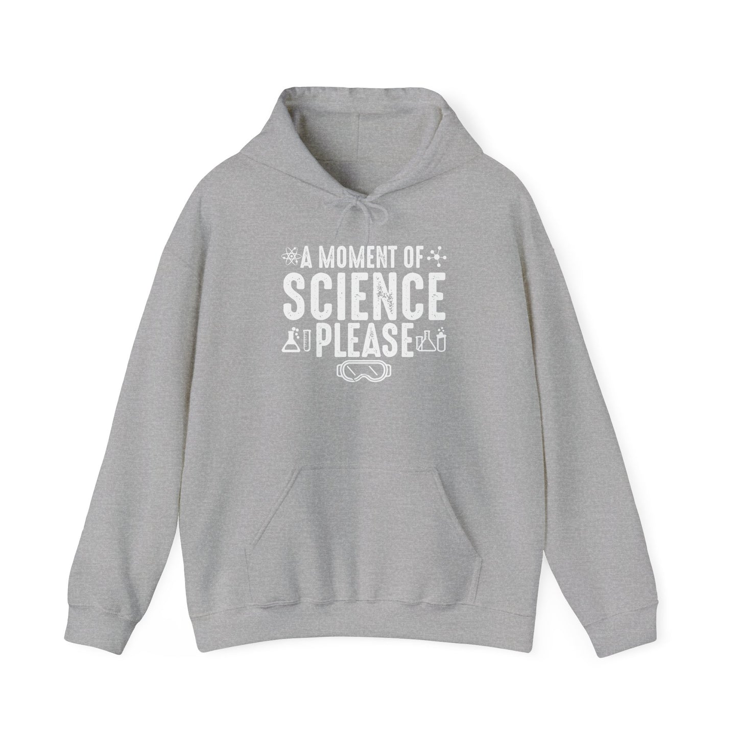 A MOMENT OF SCIENCE - Premium Unisex Funny Sarcastic Black Hoodie Sweatshirt