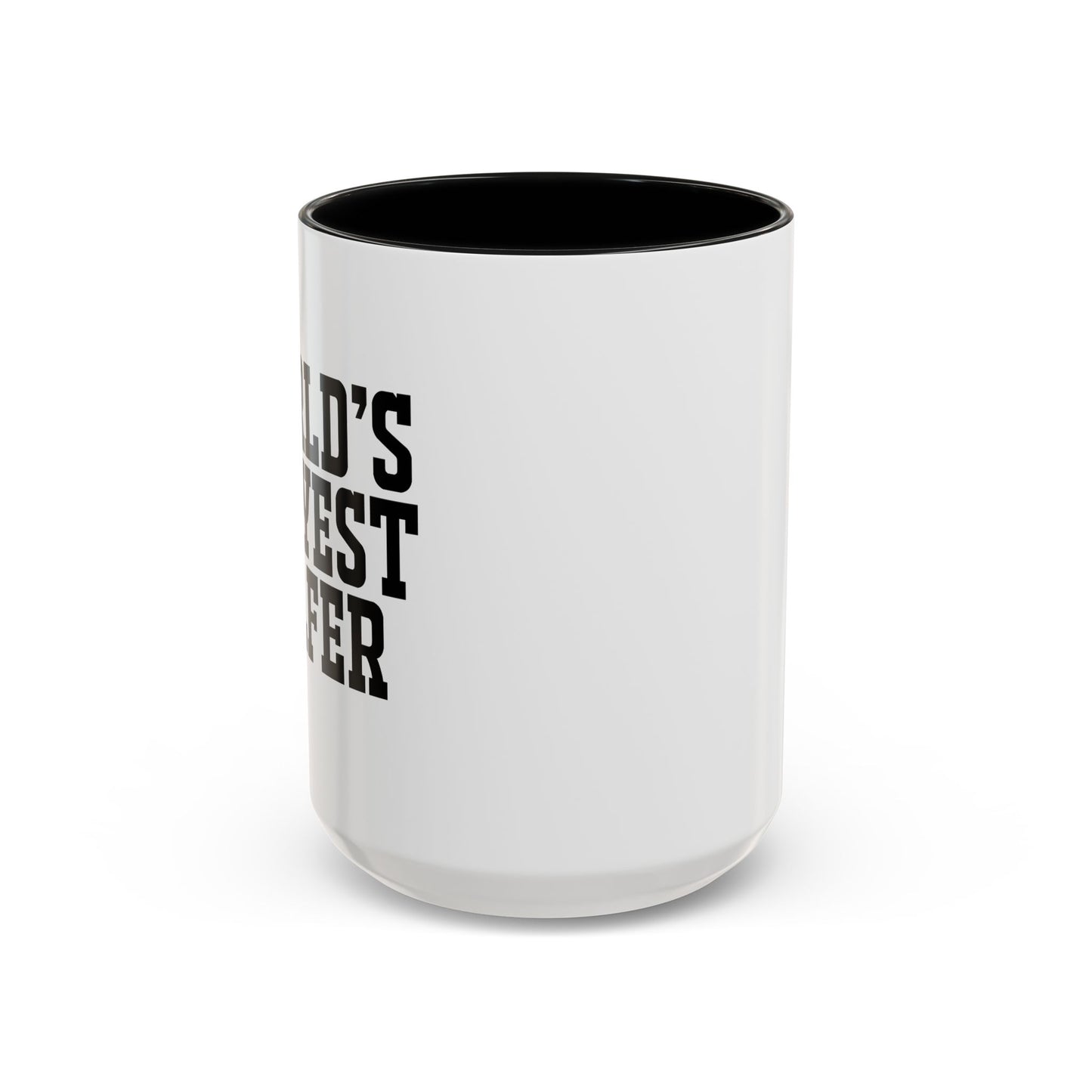 WORLD'S OKAYEST GOLFER Accent BiColor Funny Sarcastic Mug