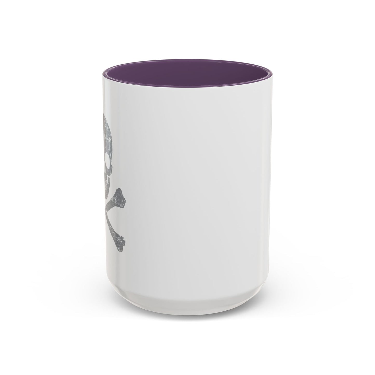 GRAY SKULL BONES Accent BiColor Funny Sarcastic Mug