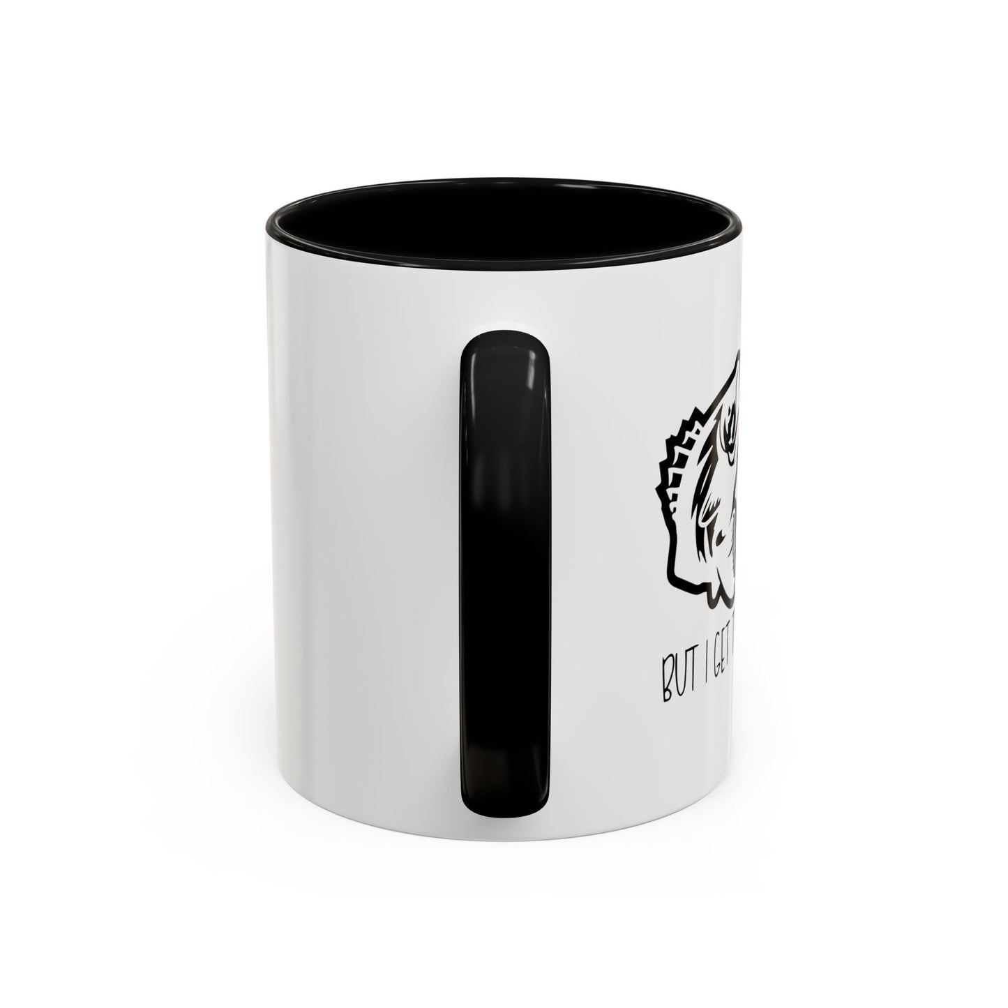 FISHING IT'S LIKE YOGA Accent BiColor Funny Sarcastic Mug