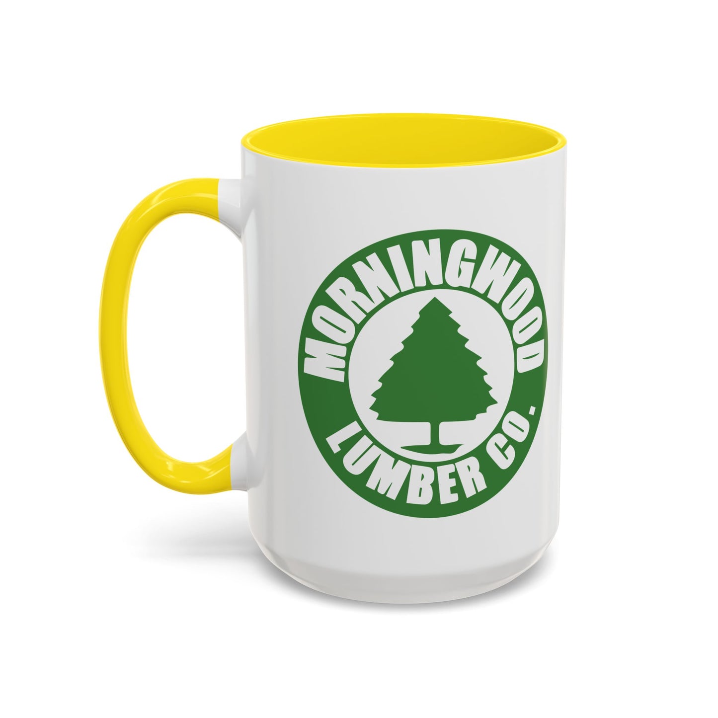 MORNINGWOOD LUMBER CO. Accent BiColor Funny Sarcastic Mug