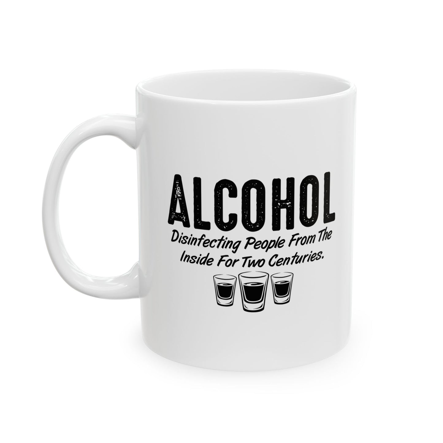 DISINFECTING PEOPLE Funny Sarcastic Mug