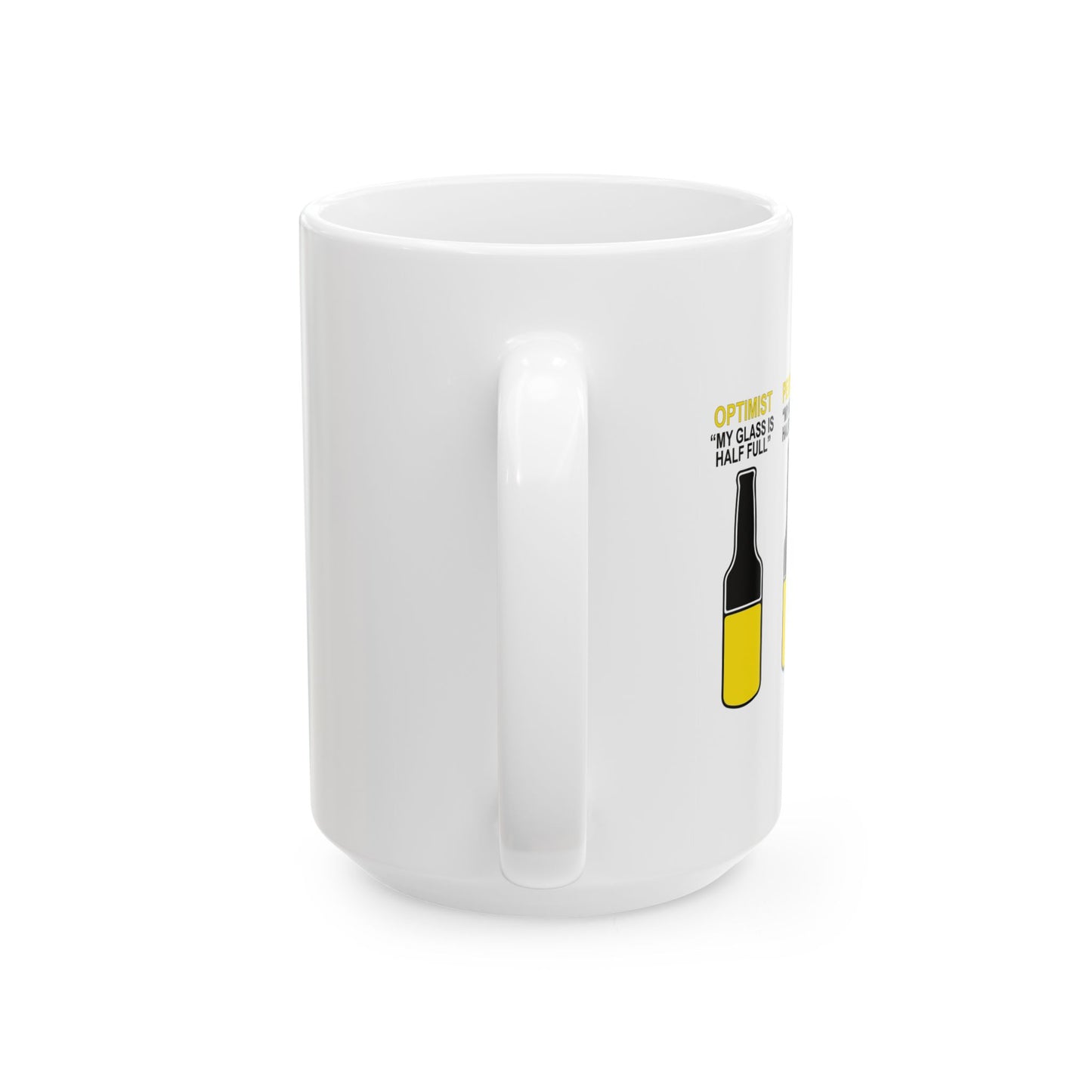 OPTIMIST PESSIMIST REALIST FUUNY SARCASTIC MUG