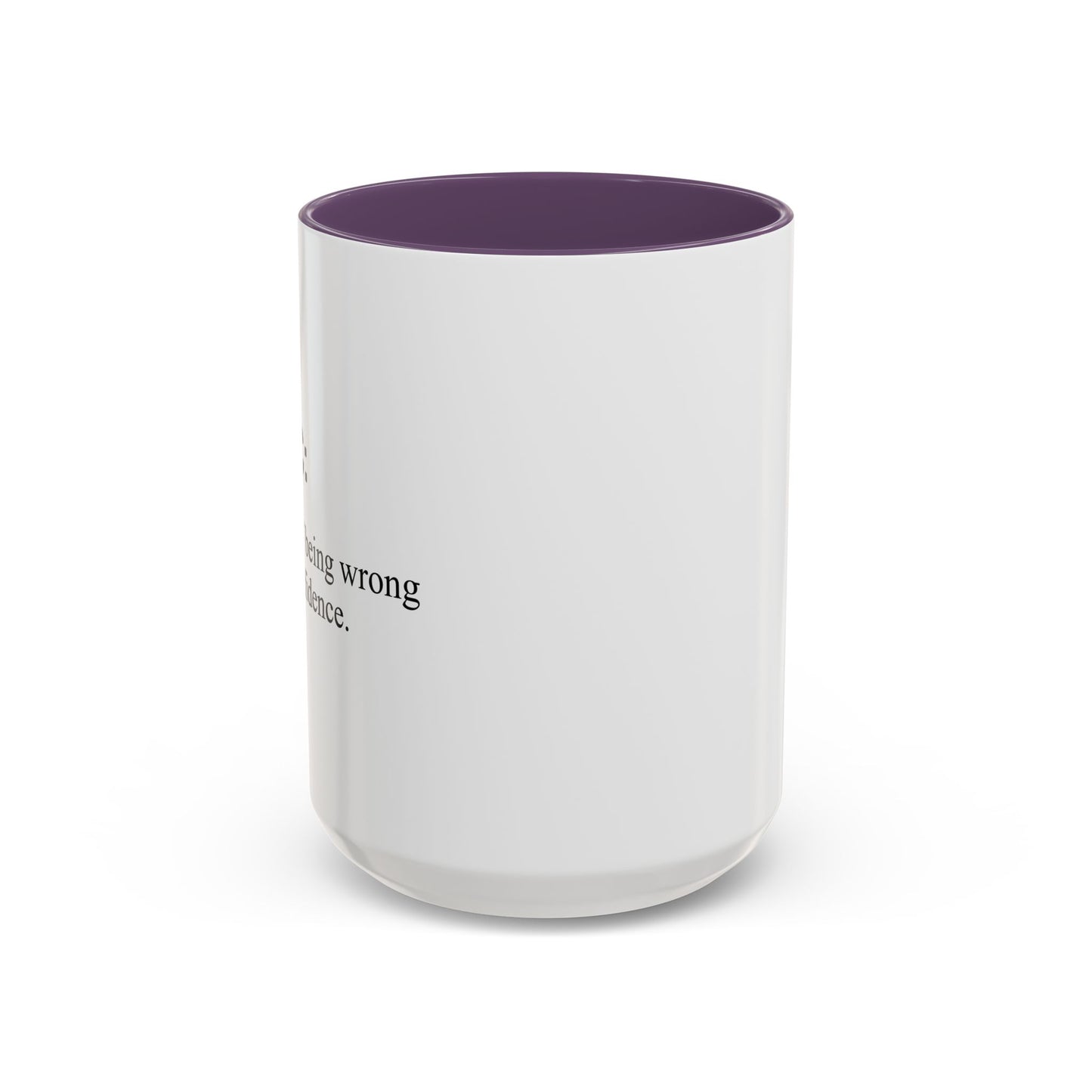 LOGIC n. Accent BiColor Funny Sarcastic Mug