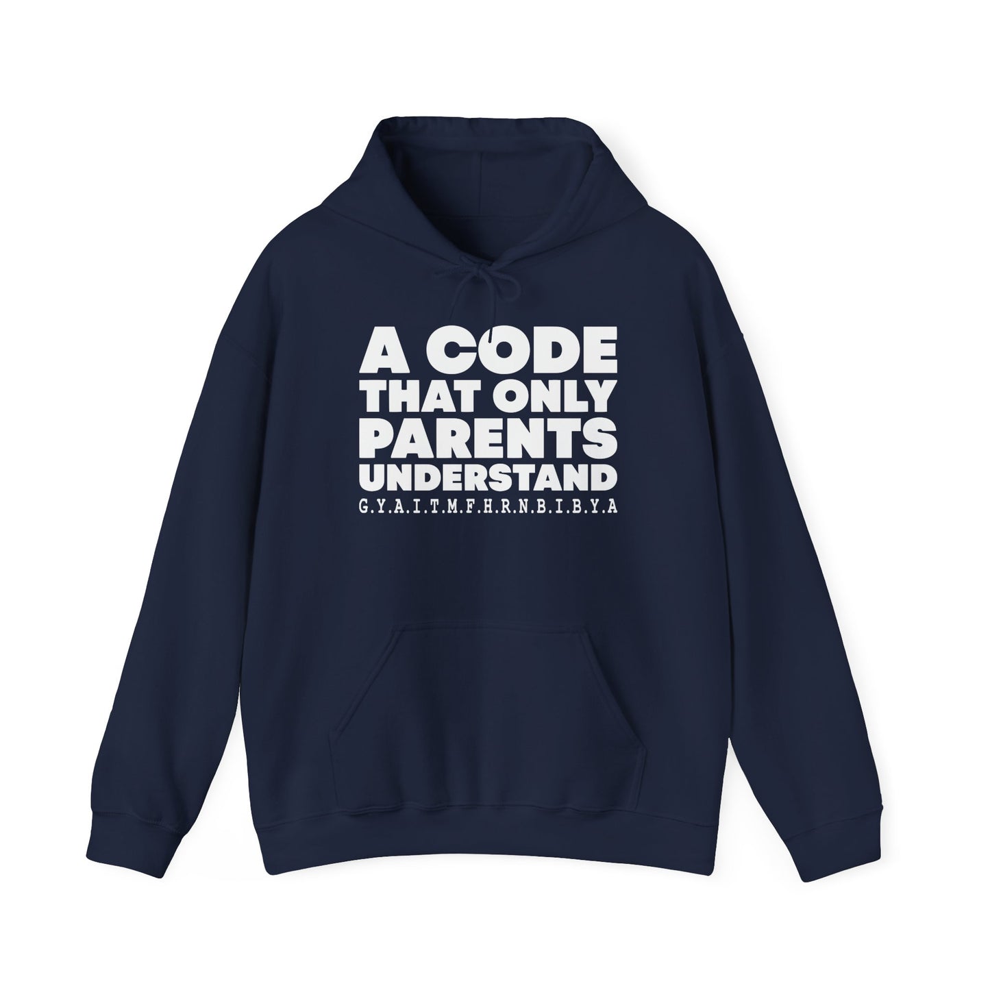 PARENTS CODE - Premium Unisex Funny Sarcastic Black Hoodie Sweatshirt