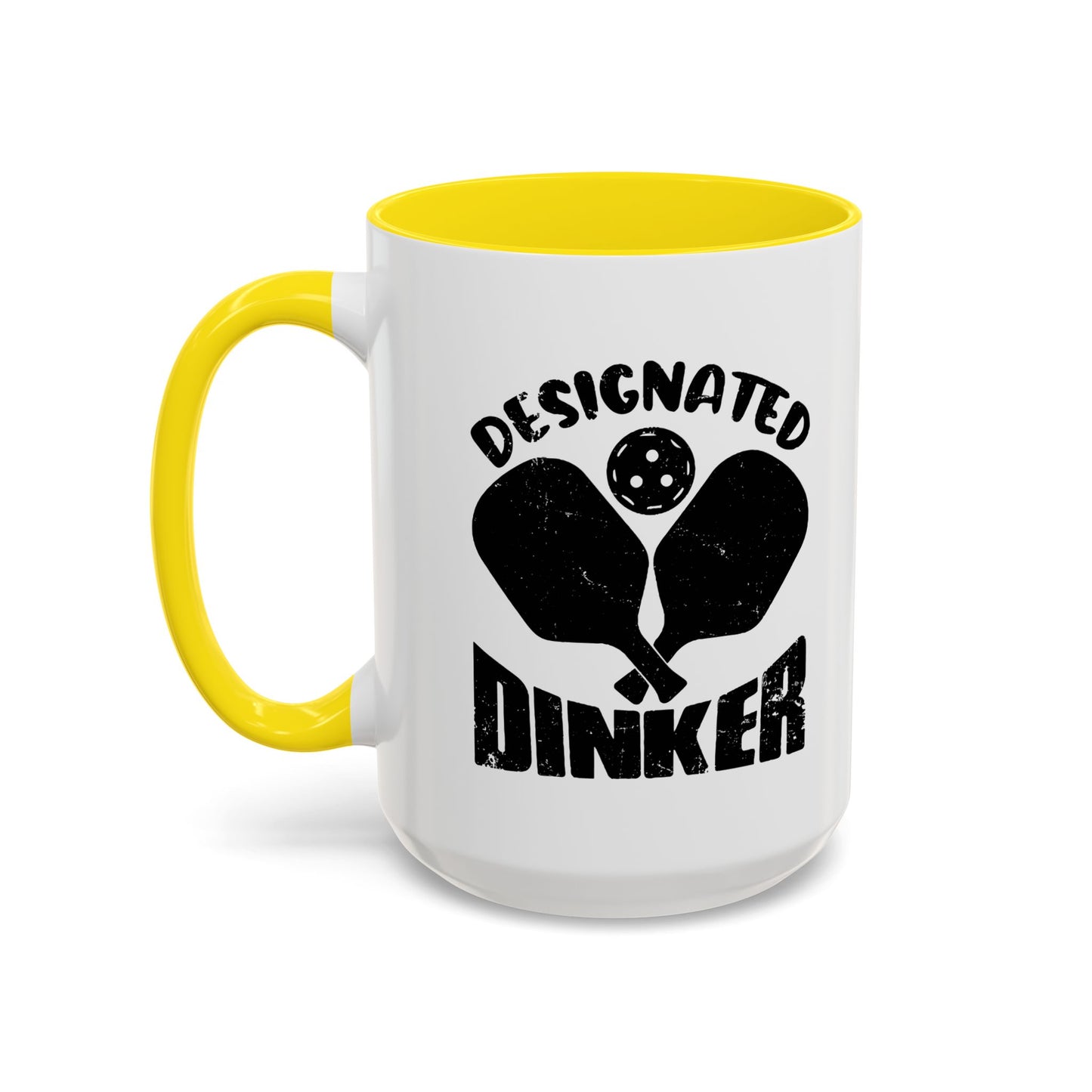 DESIGNATED DRINKER Accent BiColor Funny Sarcastic Mug