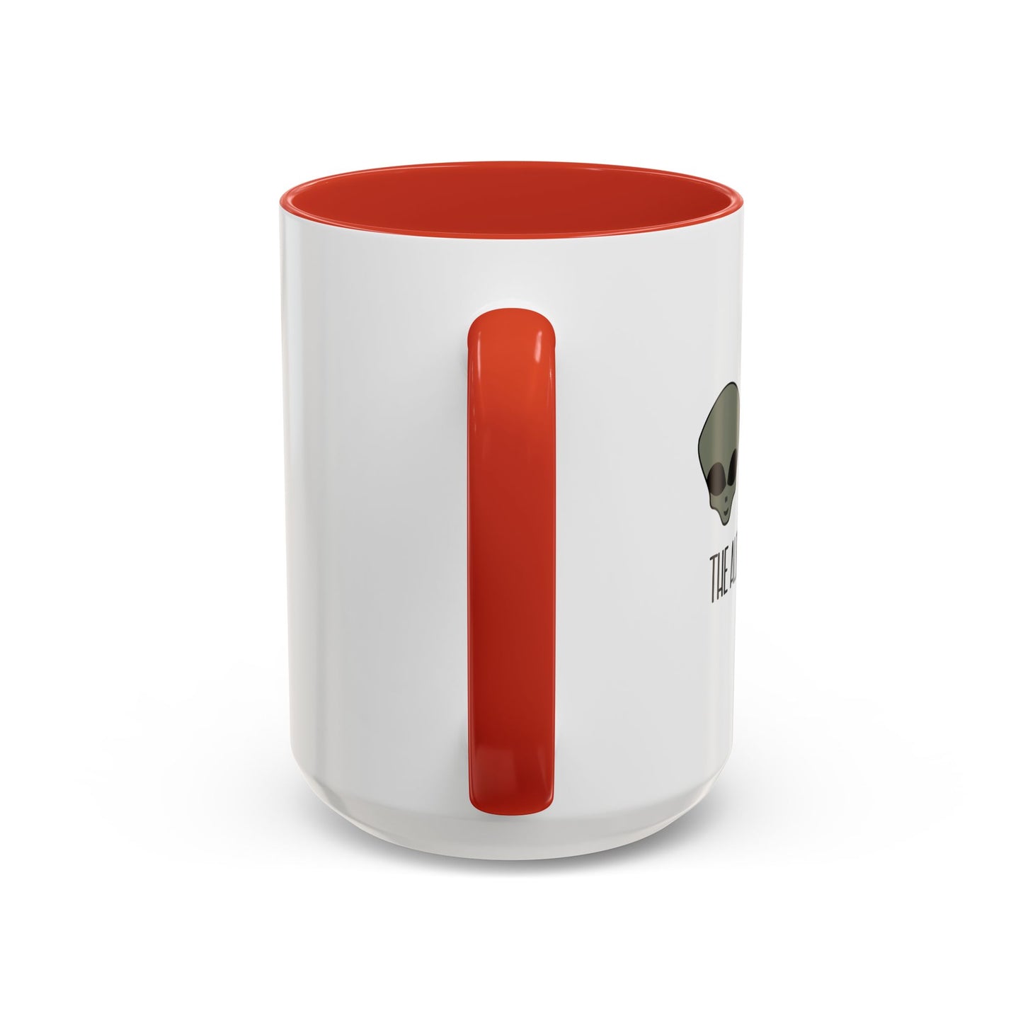 THE ALIENS MADE ME DO IT Accent BiColor Funny Sarcastic Mug