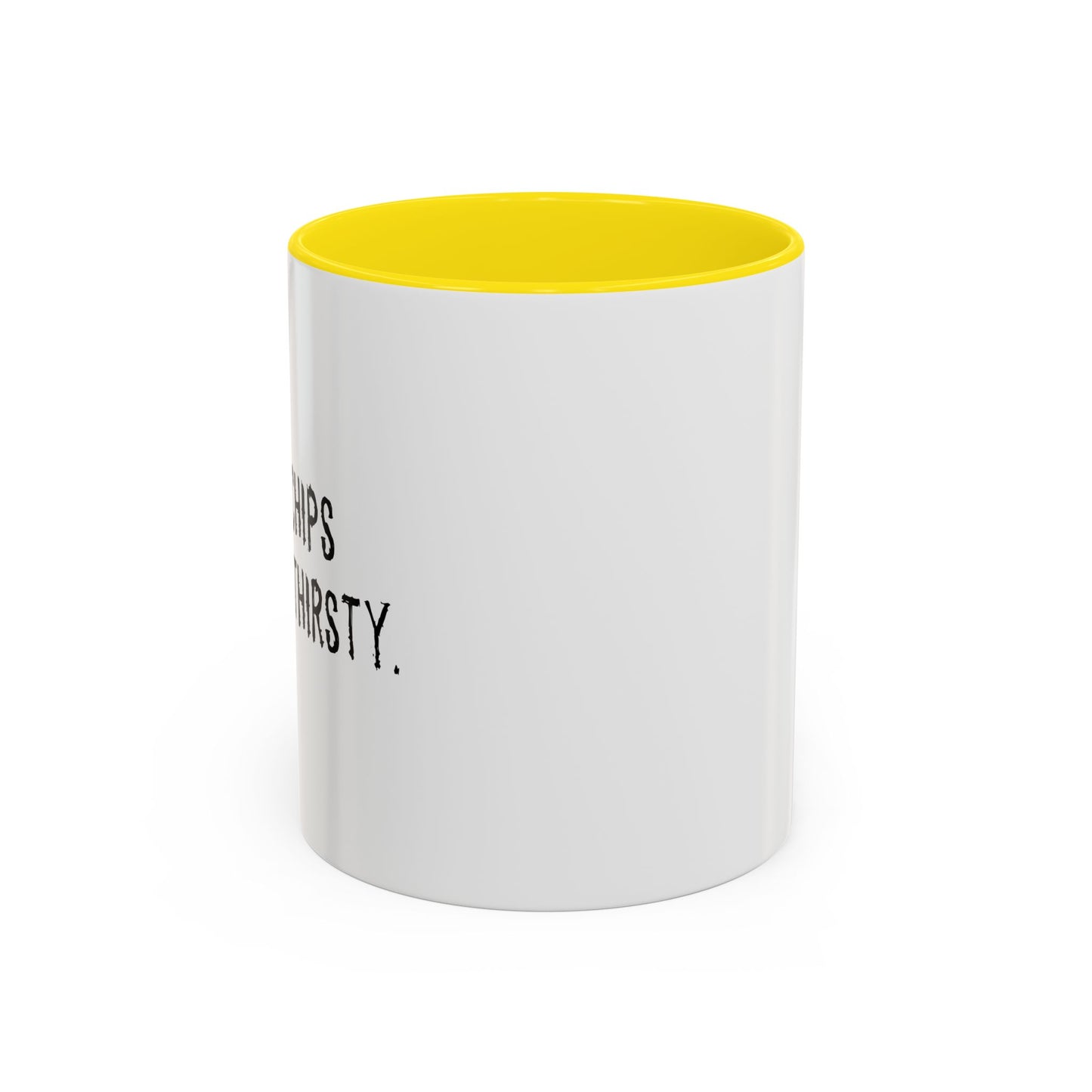 PAINT CHIPS MAKES ME THIRSTY. Accent BiColor Funny Sarcastic Mug