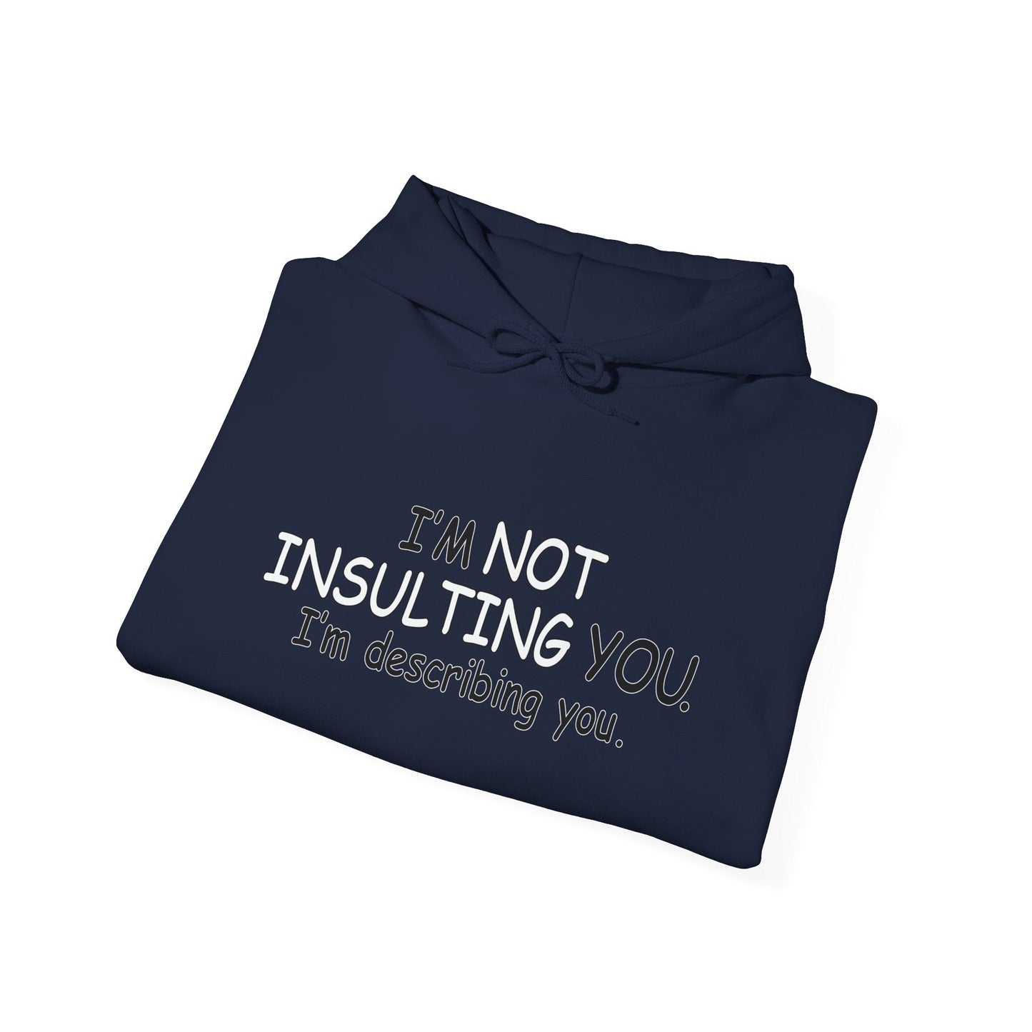 I'M DESCRIBING YOU - Premium Unisex Funny Sarcastic Black Hoodie Sweatshirt