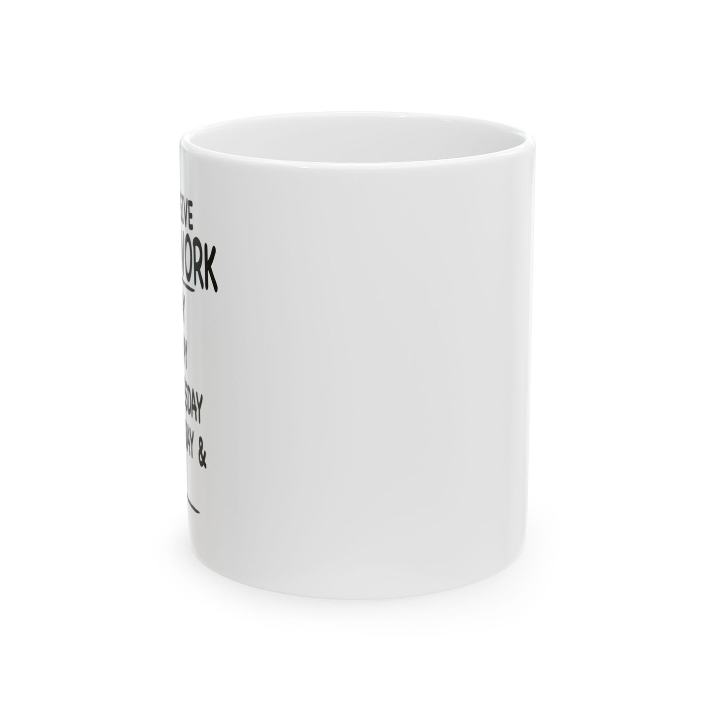 GIVE 100% AT WORK FUNNY SARCASTIC MUG