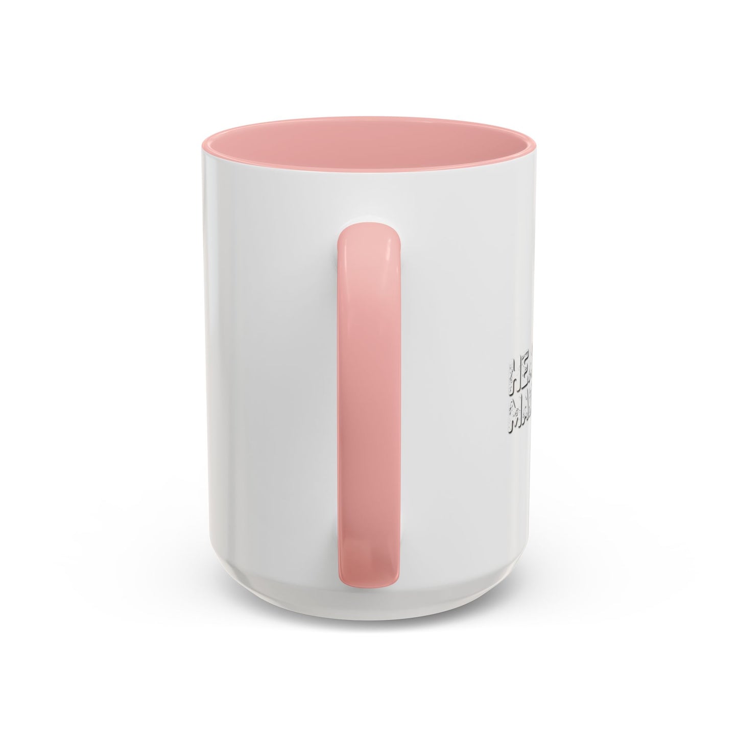 HEAVY METAL MADE ME DO IT Accent BiColor Funny Sarcastic Mug