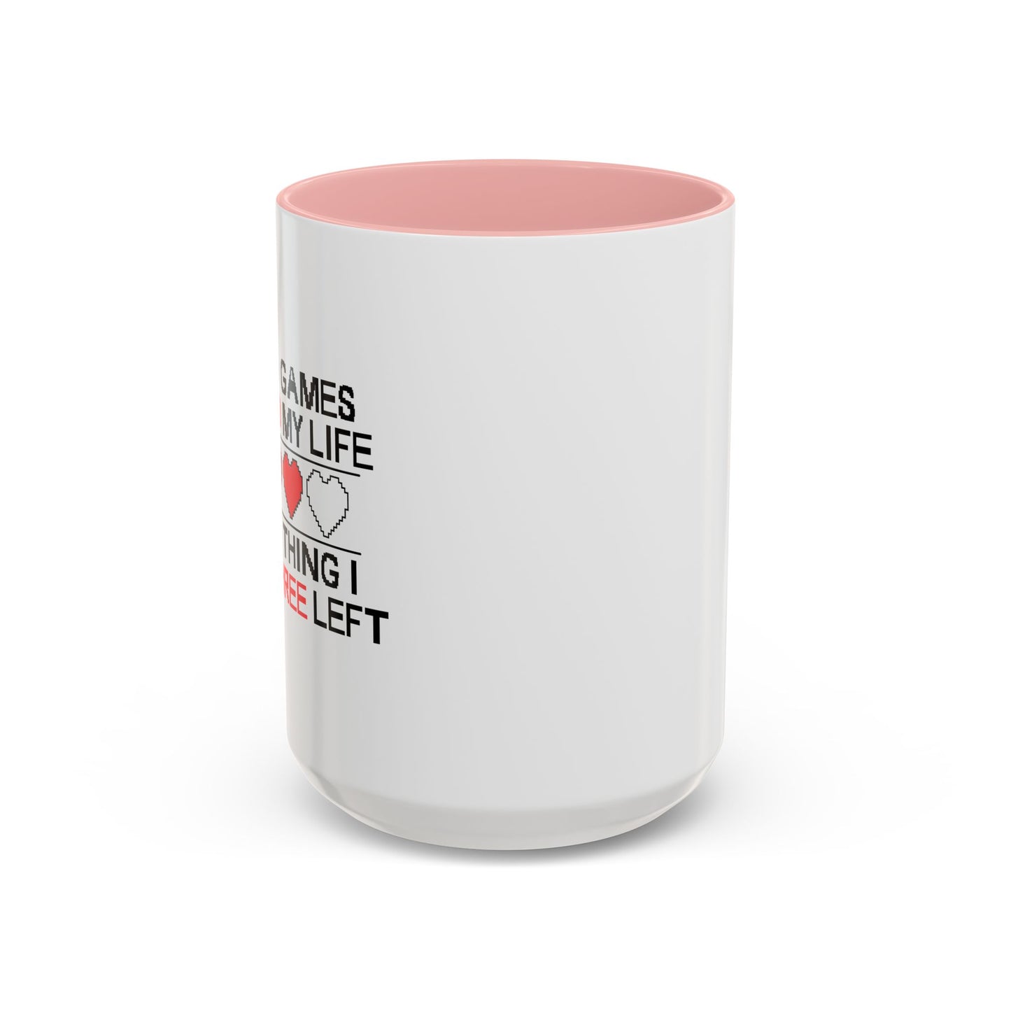 VIDEO GAMES RUINED MY LIFE Accent BiColor Funny Sarcastic Mug