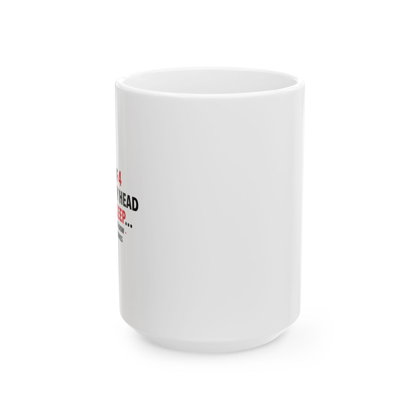 3 OUT OF 4 VOICES FUNNY SARCASTIC WHITE MUG