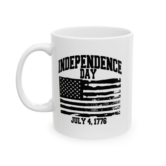 INDEPENDENCE DAY 1776 WHITE MUG