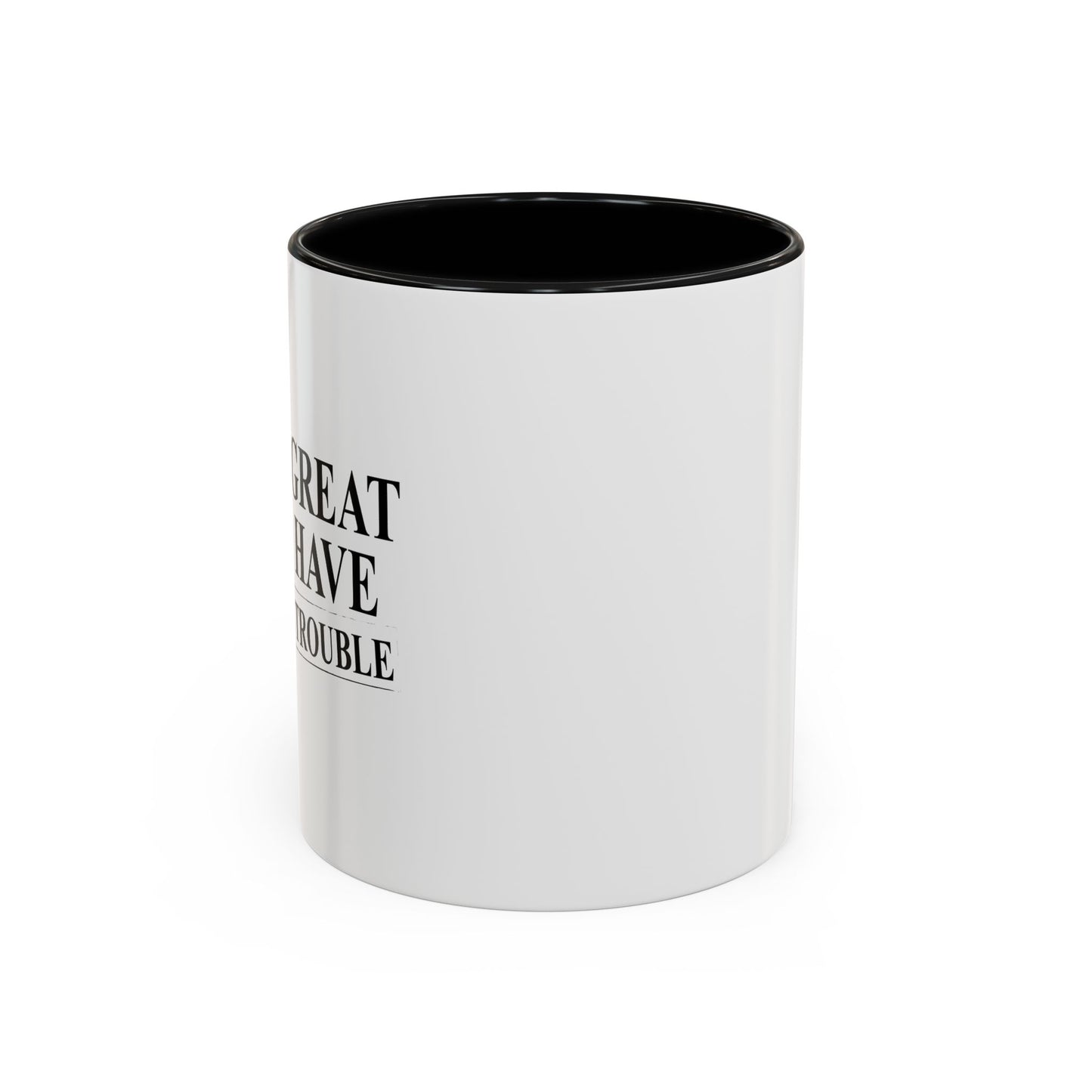 EVERY GREAT IDEA I HAVE GETS ME IN TROUBLE Accent BiColor Funny Sarcastic Mug