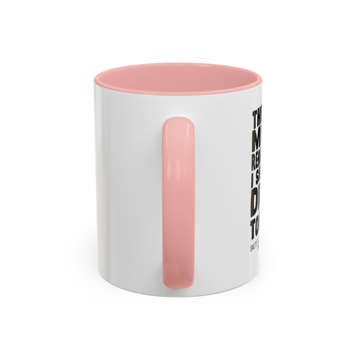 A MILLION REASON WHY I SHOULDN'T DRINK TONIGHT Accent BiColor Funny Sarcastic Mug