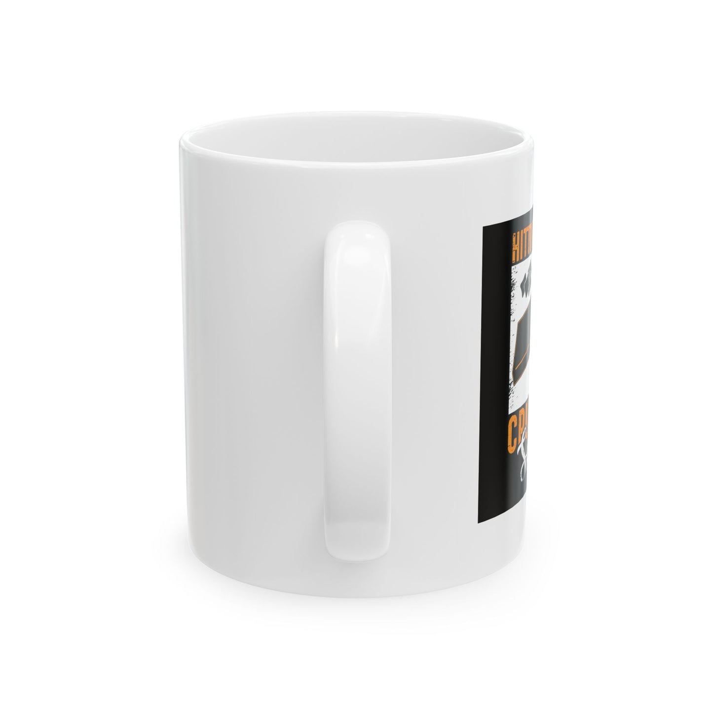 HITTING HOLES CRUSHING SOULS FUNNY SARCASTIC WHITE MUG