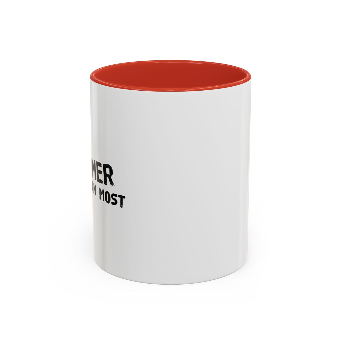 I'M AWESOMER THAN MOST Accent BiColor Funny Sarcastic Mug