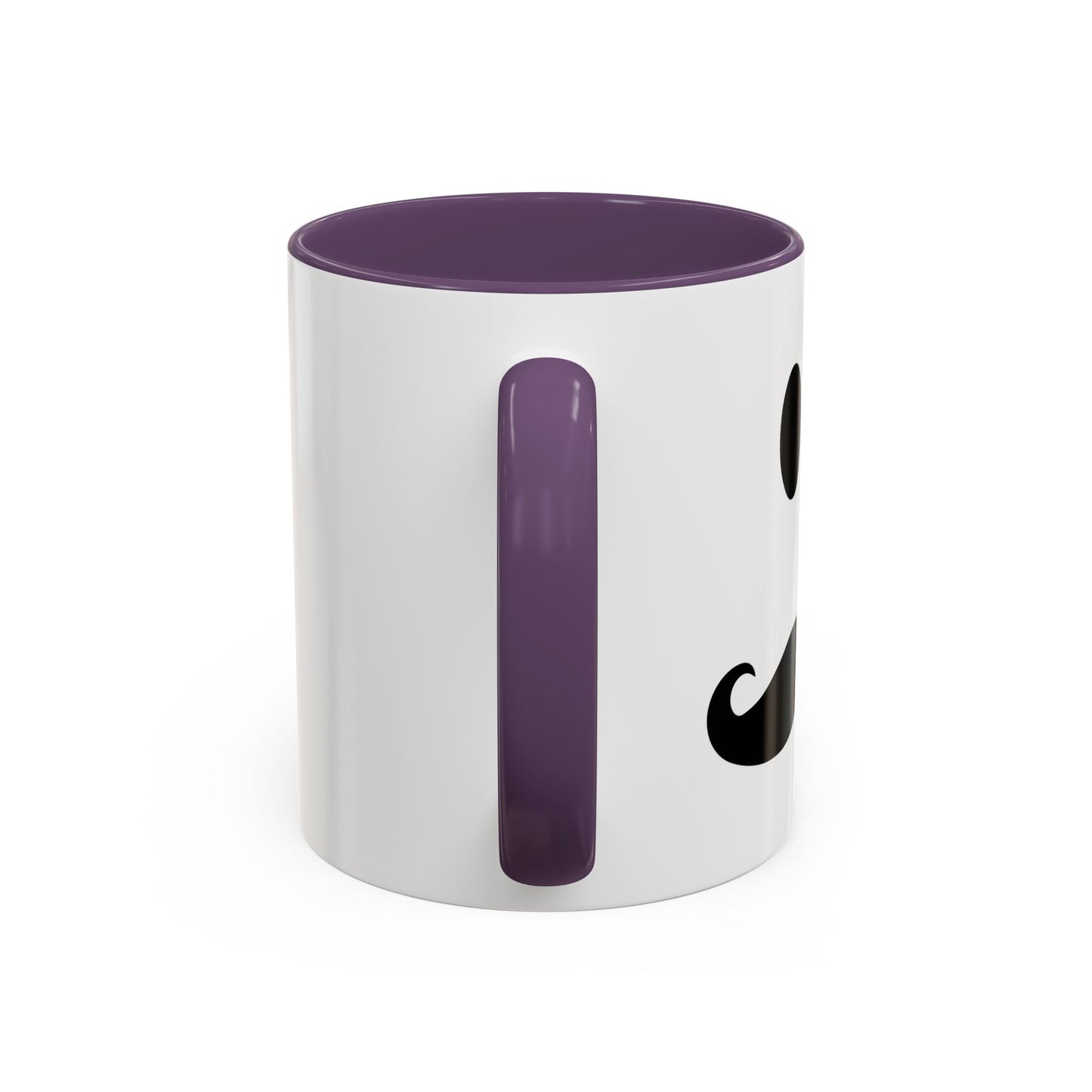 MOUSTACHE SMILE Accent BiColor Funny Sarcastic Mug