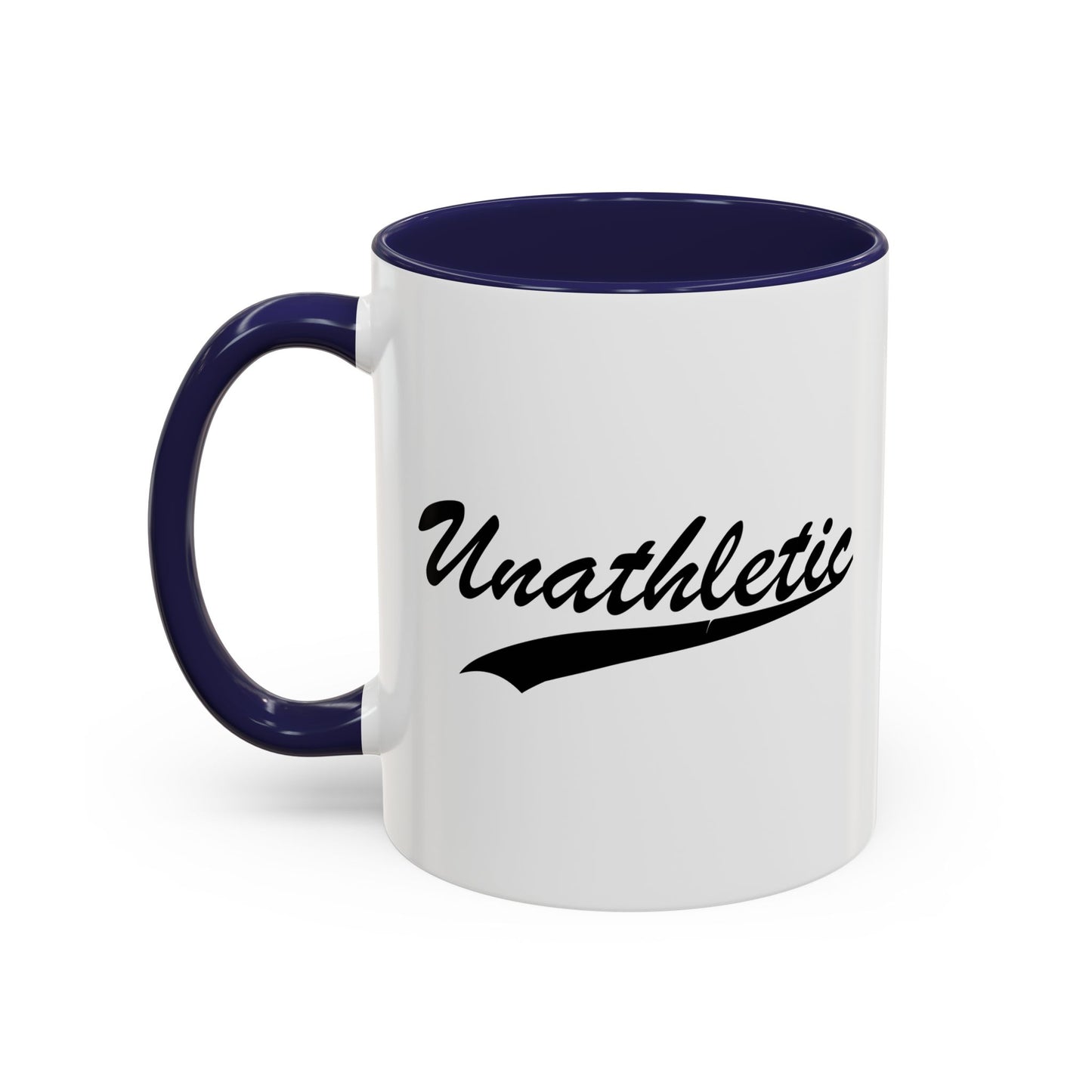 UNATHLETIC Accent BiColor Funny Sarcastic Mug