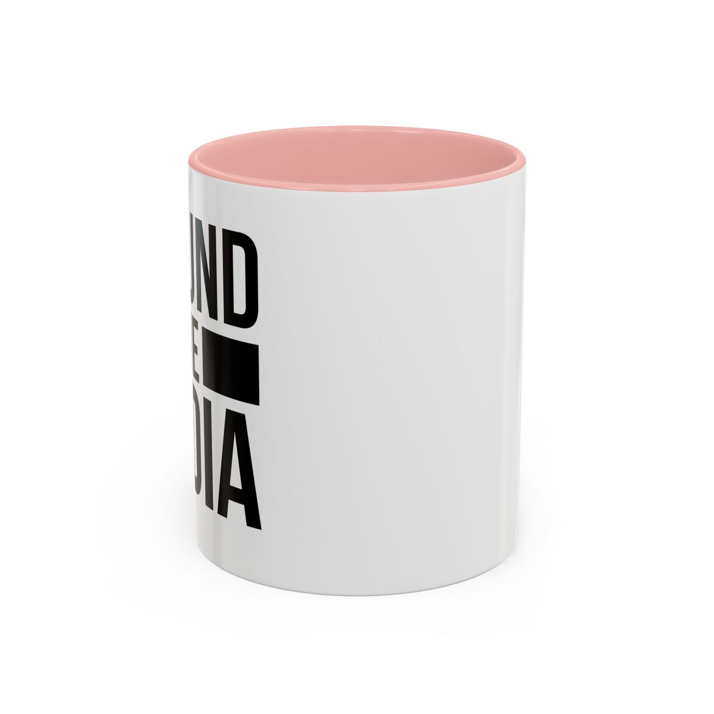 DEFUND THE MEDIA Accent BiColor Funny Sarcastic Mug