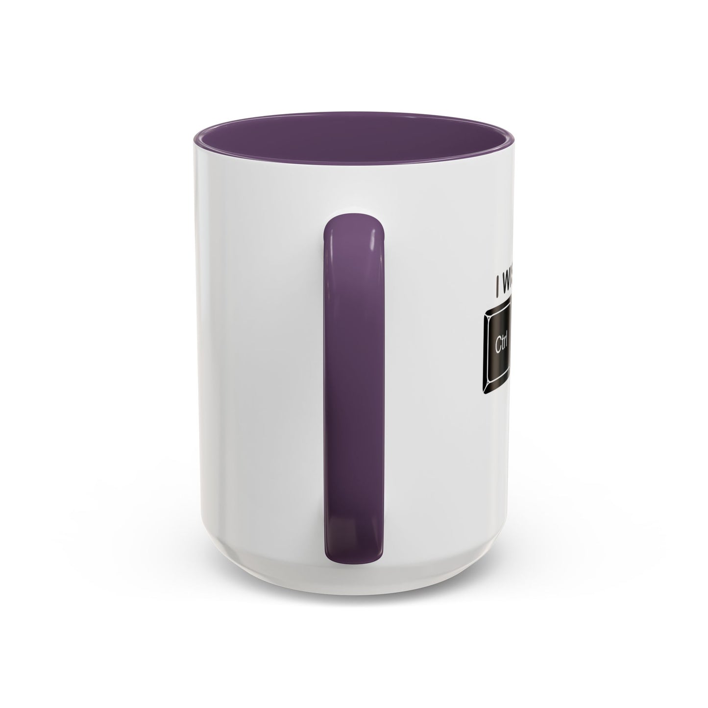 I WISH I COULD Ctrl Alt Del YOU Accent BiColor Funny Sarcastic Mug