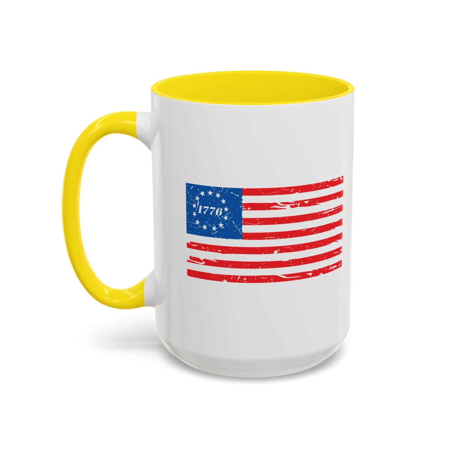 BETSY FLAG 1776 Accent BiColor Funny Sarcastic Mug