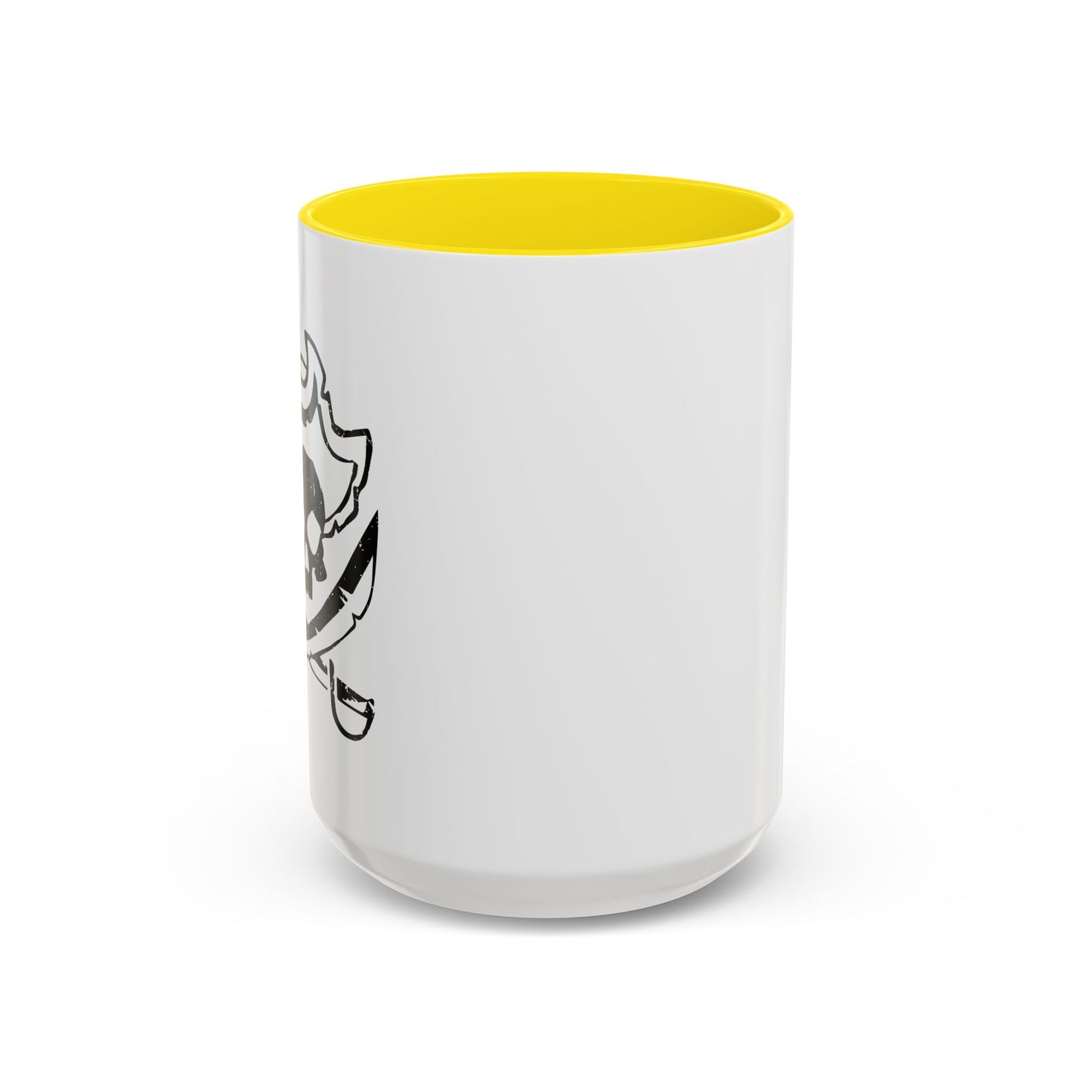 SCARED SKULL Accent BiColor Funny Sarcastic Mug