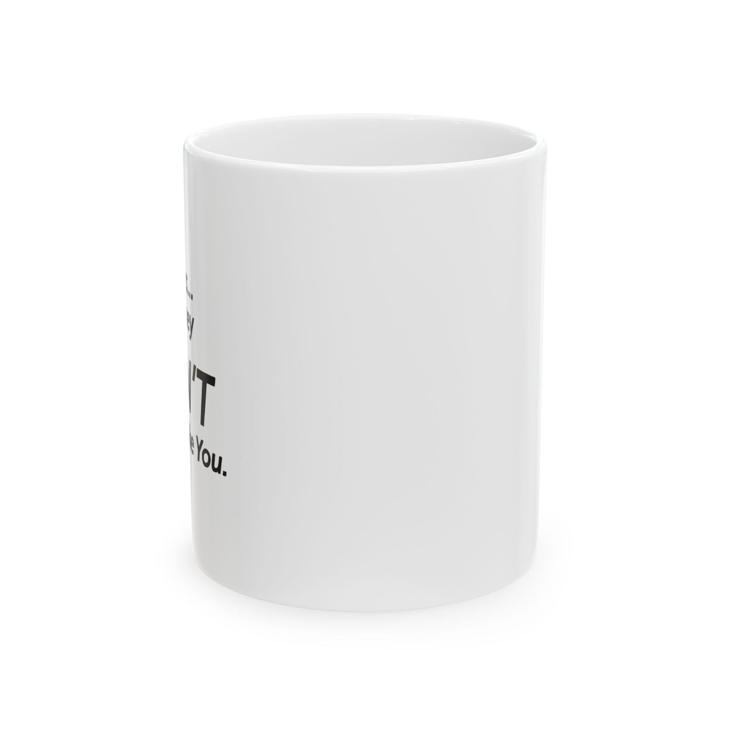 I HEAR VOICES AND THEY DON'T LIKE YOU FUNNY SARCASTIC WHITE MUG