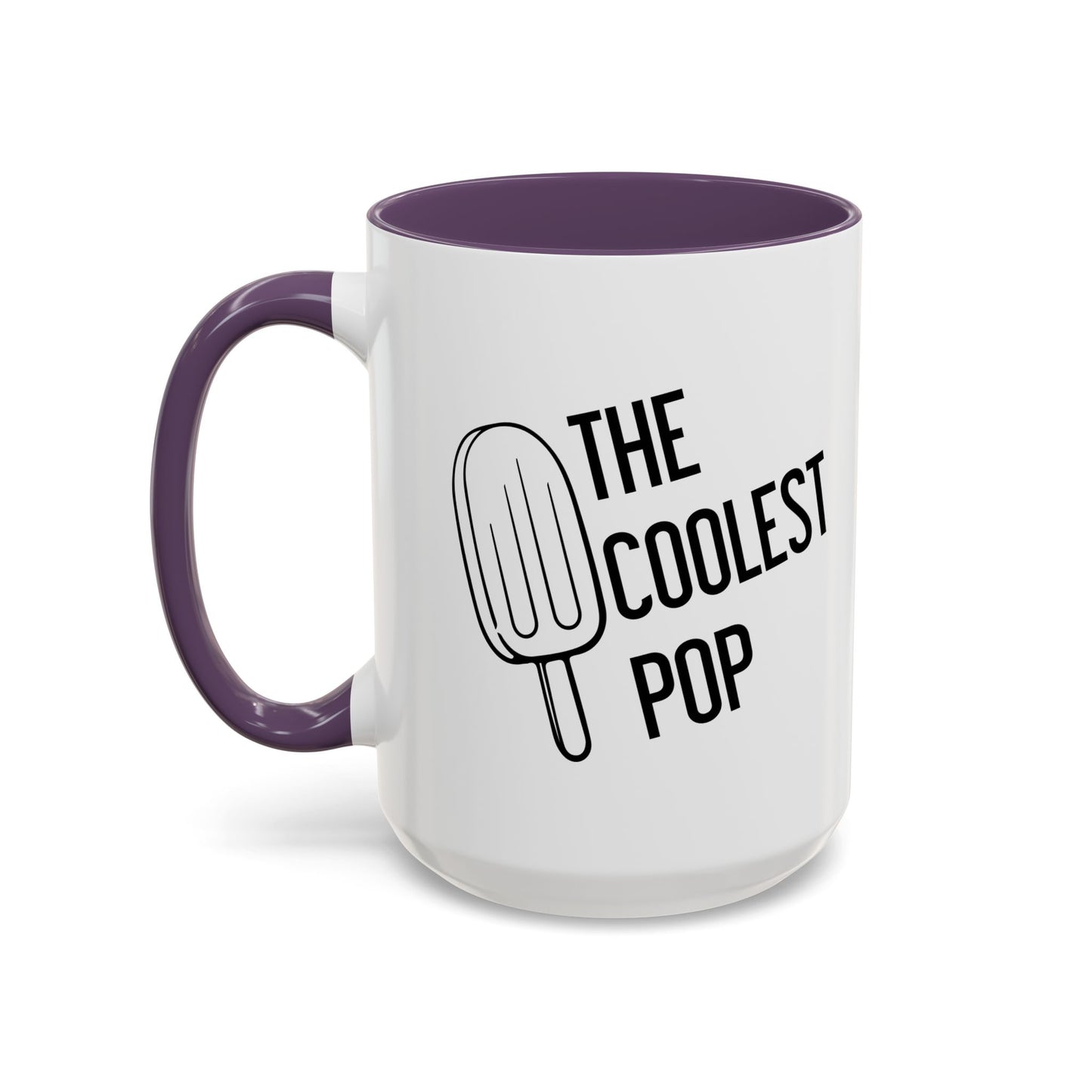 THE COOLEST POP Accent BiColor Funny Sarcastic Mug