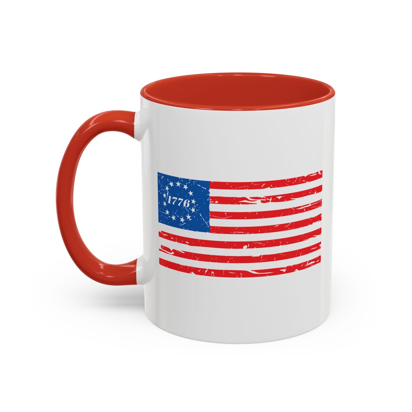 BETSY FLAG 1776 Accent BiColor Funny Sarcastic Mug