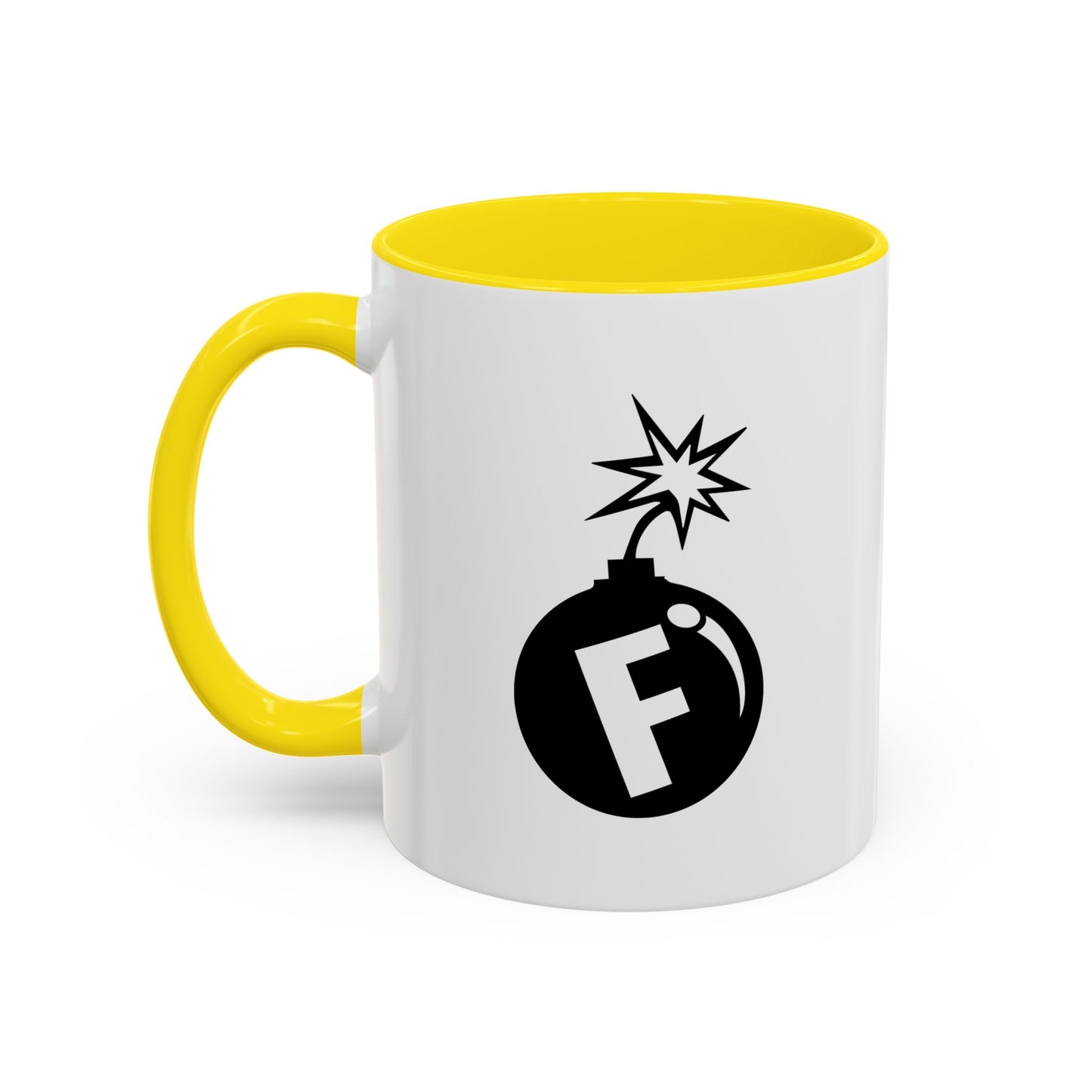 F BOMB Accent BiColor Funny Sarcastic Mug