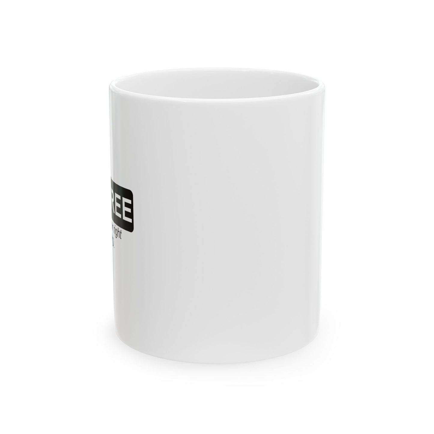 I DISAGREE FUNNY SARCASTIC WHITE MUG