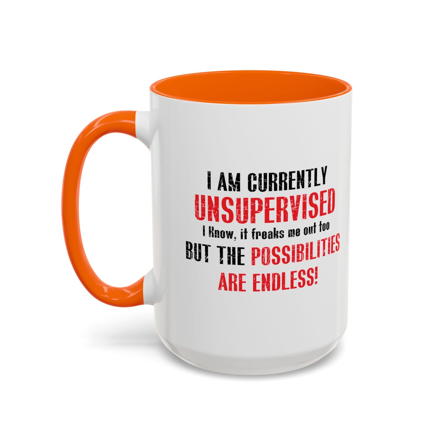 THE POSSIBILITIES ENDLESS Accent BiColor Funny Sarcastic Mug